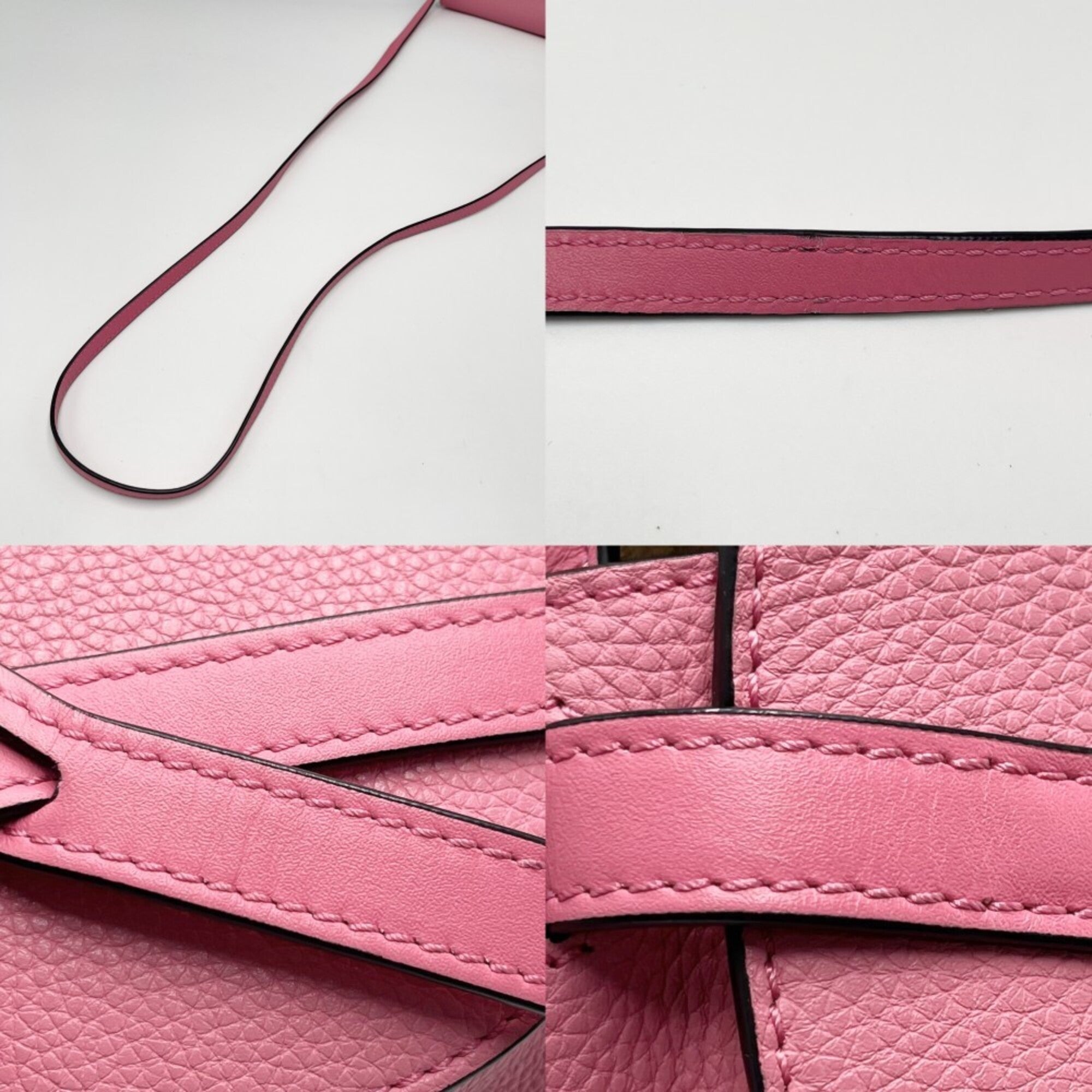 Loewe Pink Leather Shoulder Bag (Pre-Owned)