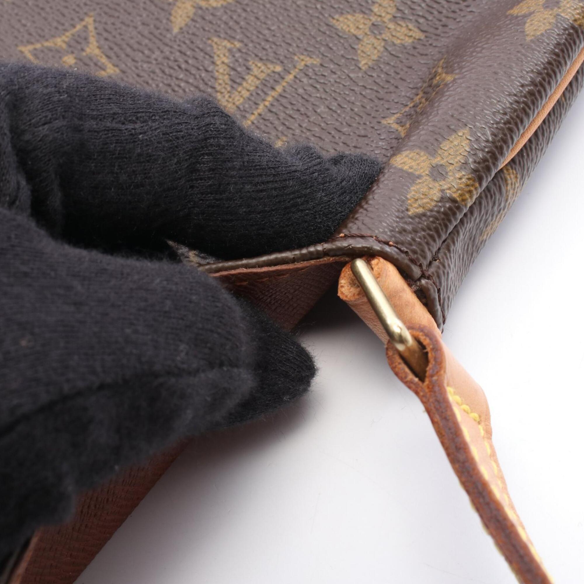 Louis Vuitton Brown Monogram Coated Canvas Handbag Shoulder Bag (Pre-Owned)