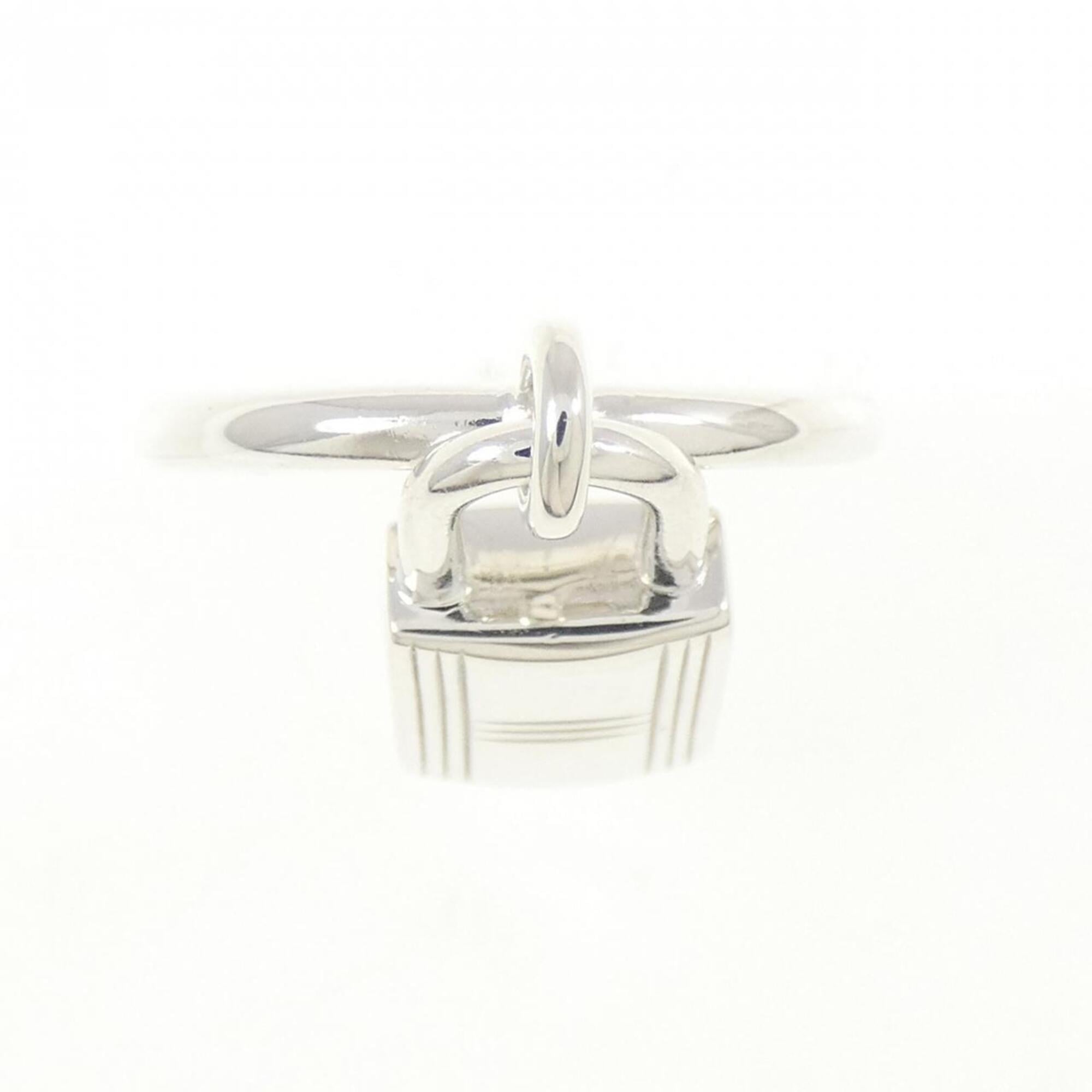Hermes Silver 925 Band Ring (Pre-Owned)