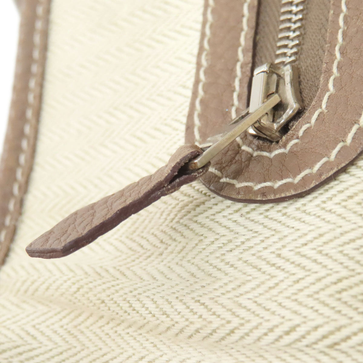 Hermes Garden Etoupe Gray Negonda Leather Tote Bag (Pre-Owned)