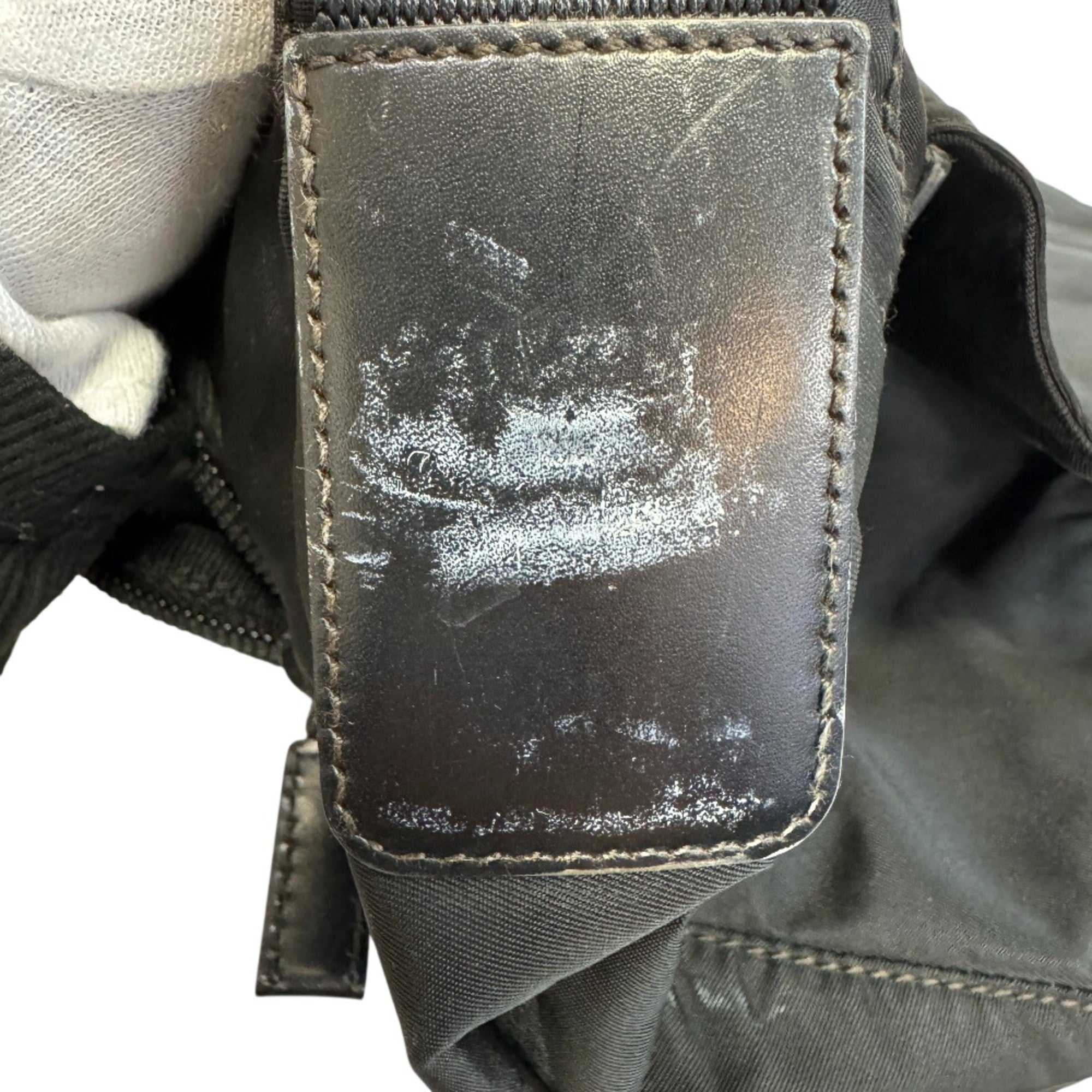 Prada Black Nylon Shoulder Bag (Pre-Owned)