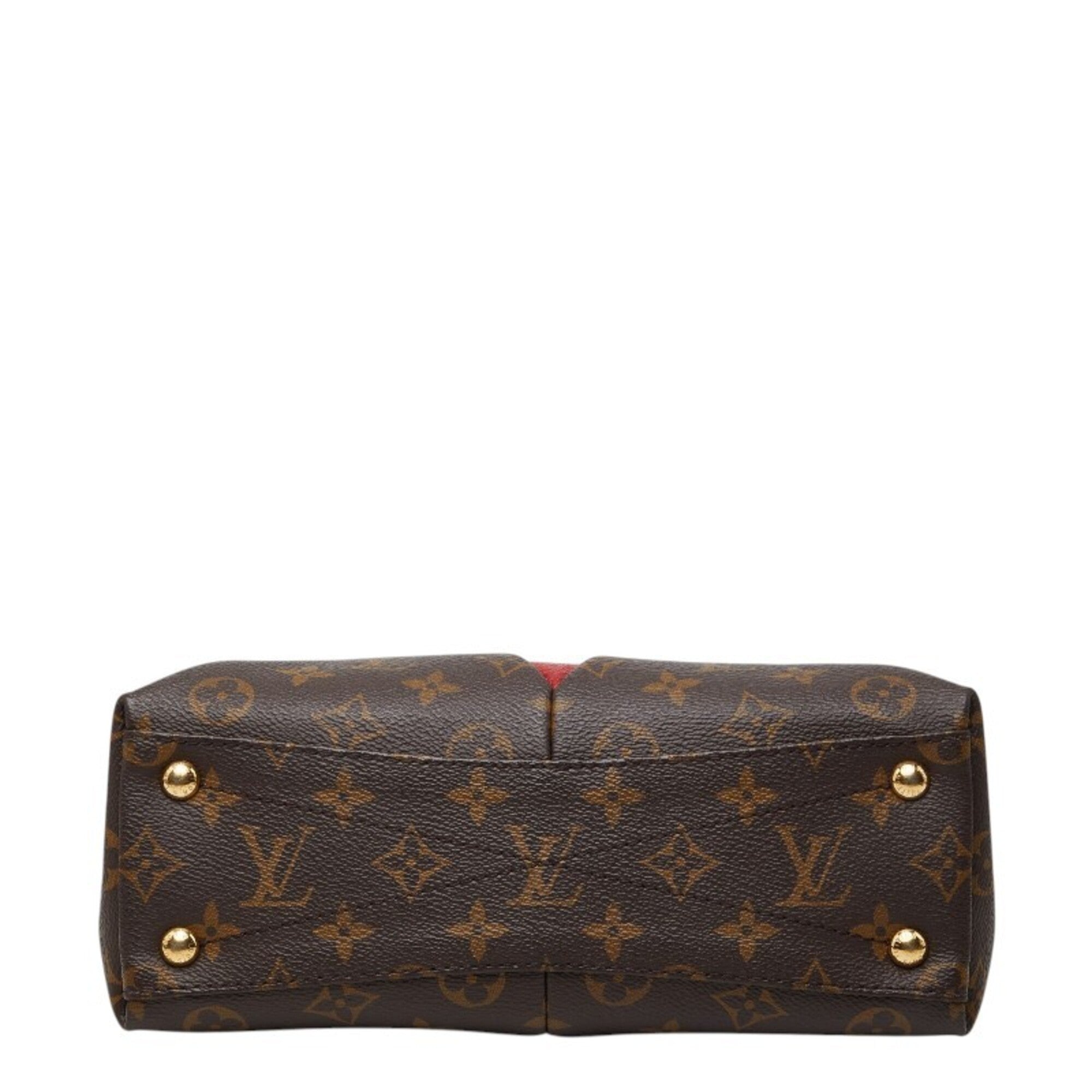 Louis Vuitton Cerise Monogram Red Brown Monogram Handbag Shoulder Bag (Pre-Owned)