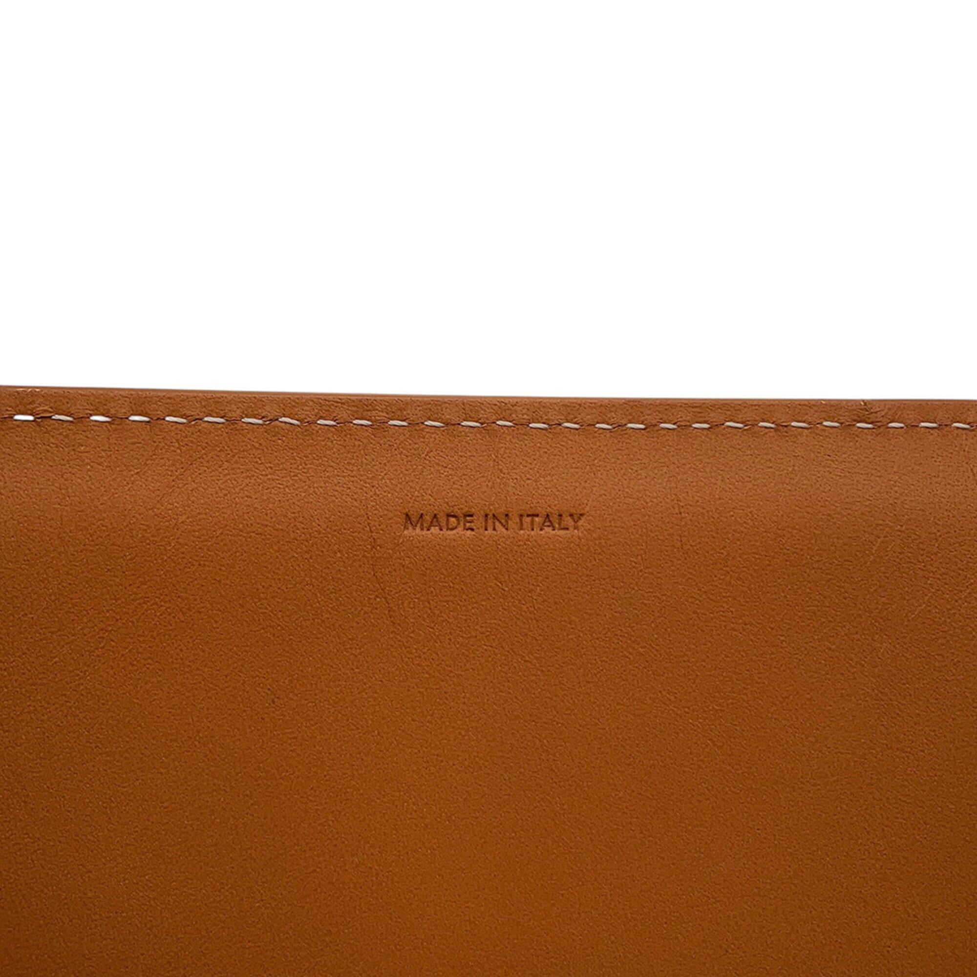 Celine Beige Camel Canvas Leather Tote Bag (Pre-Owned)
