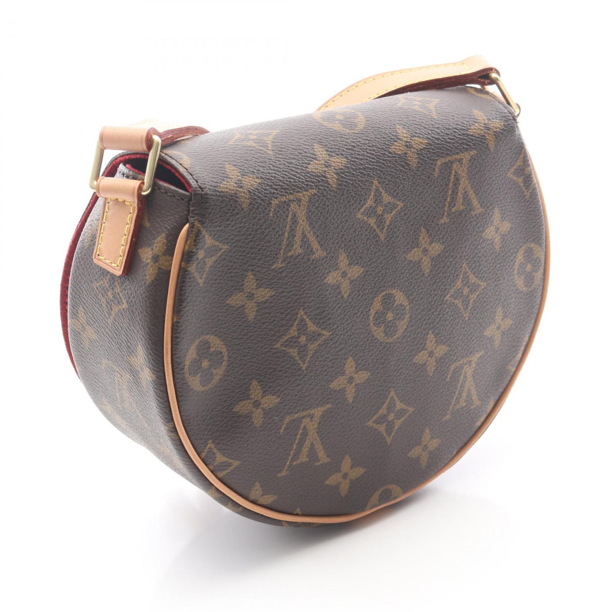 Louis Vuitton Brown Monogram Coated Canvas Leather Handbag Shoulder Bag (Pre-Owned)