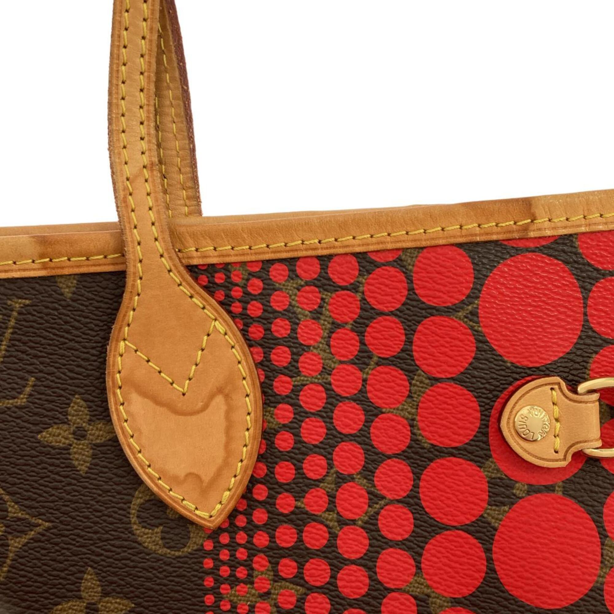 Louis Vuitton Yayoi Kusama Marron Rouge Coated Canvas Handbag (Pre-Owned)