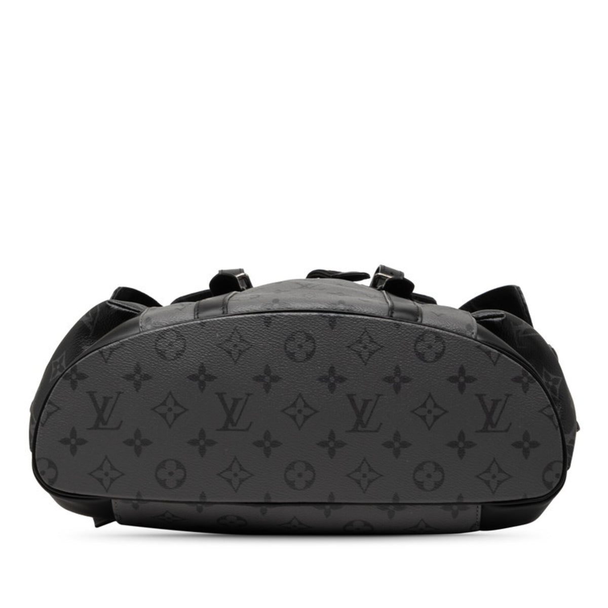 Louis Vuitton Black Gray Pvc Leather Backpack (Pre-Owned)