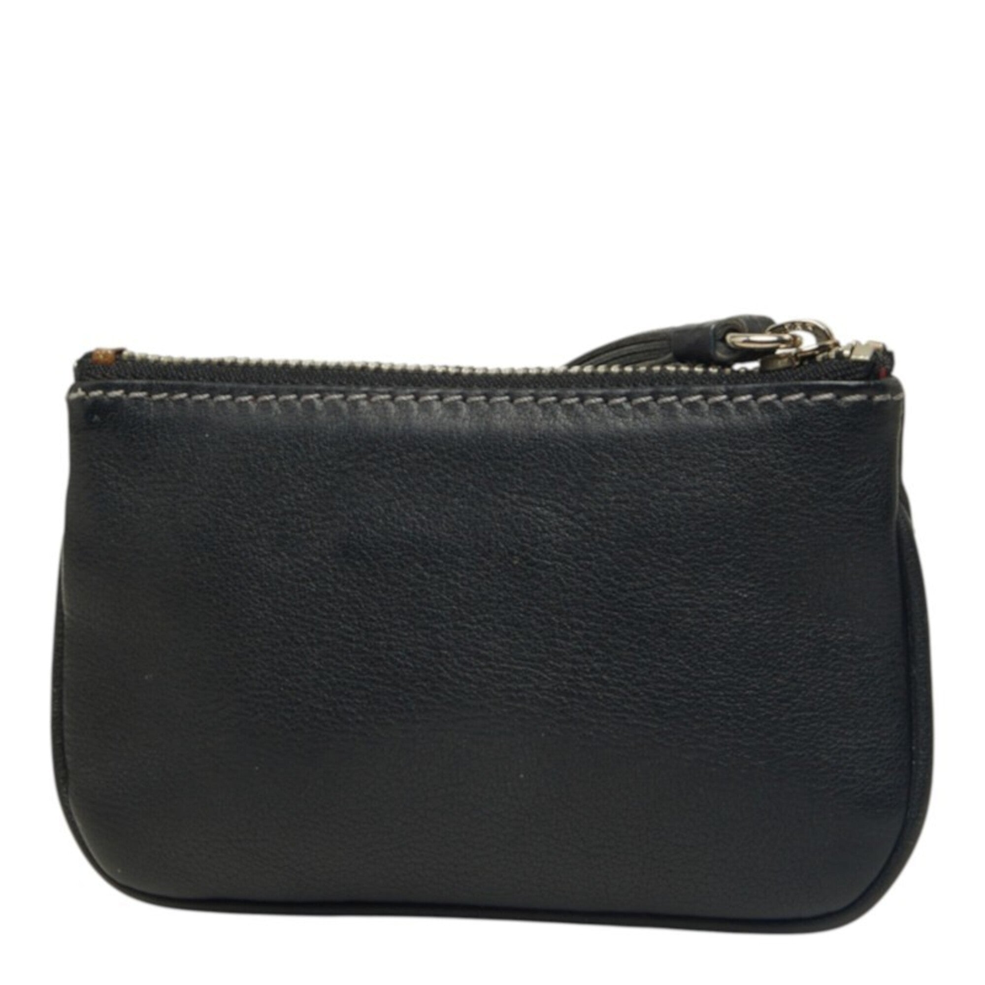 Loewe Black Leather Coin Purse/Coin Case (Pre-Owned)
