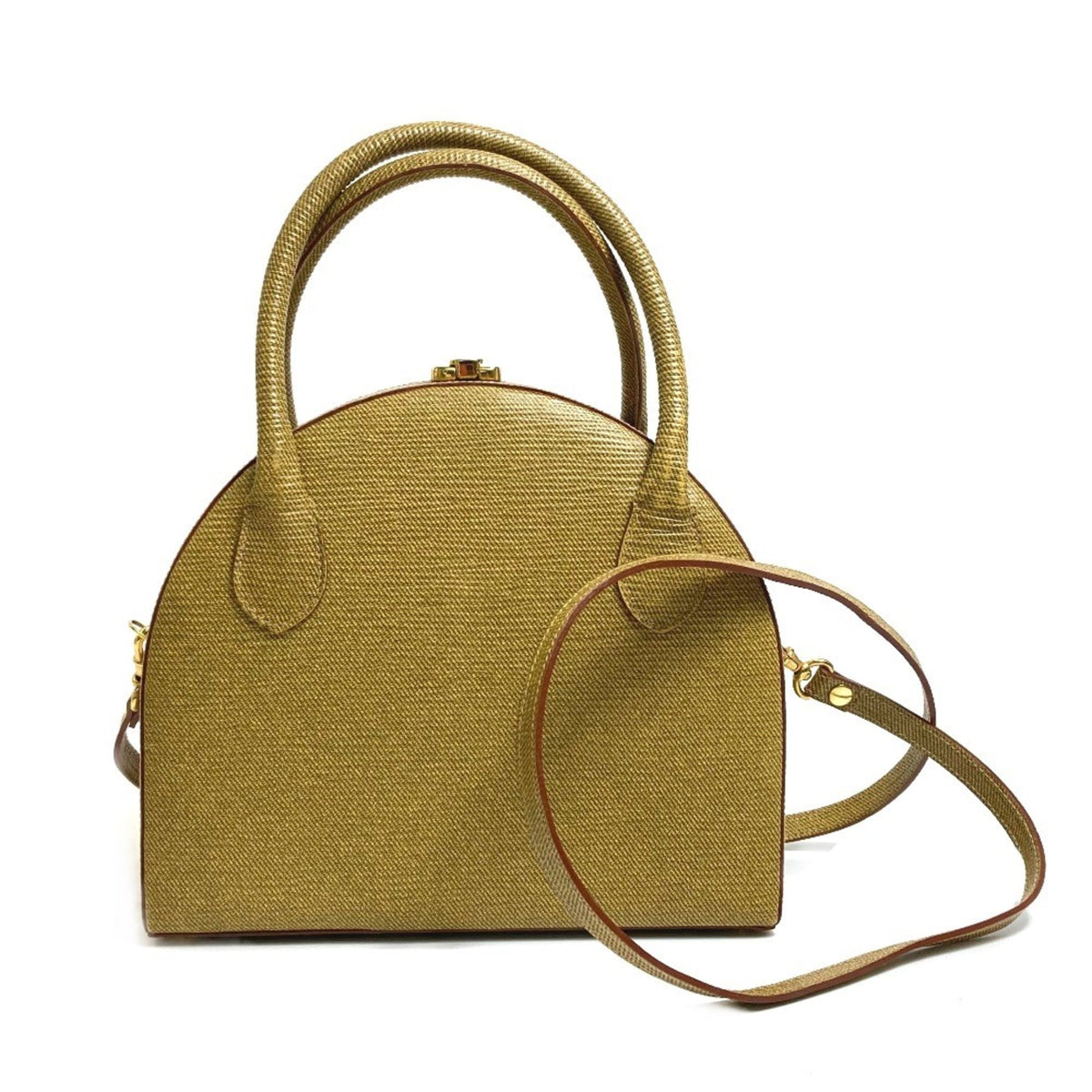 Fendi Beige Leather Handbag (Pre-Owned)