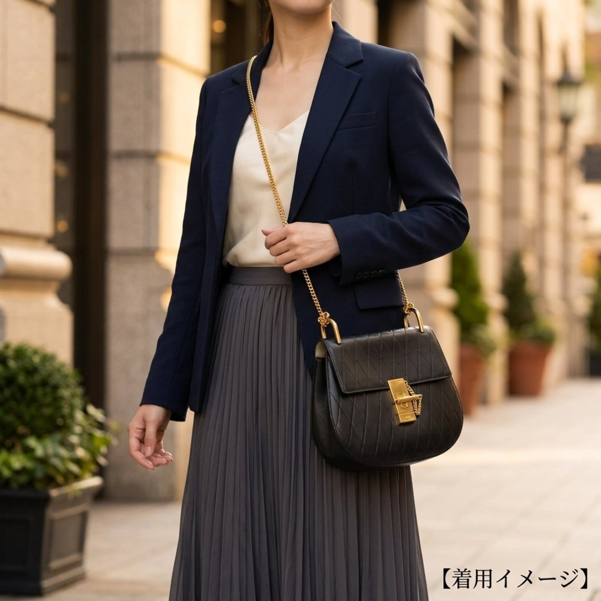 Chloé Black Leather Suede Shoulder Bag (Pre-Owned)