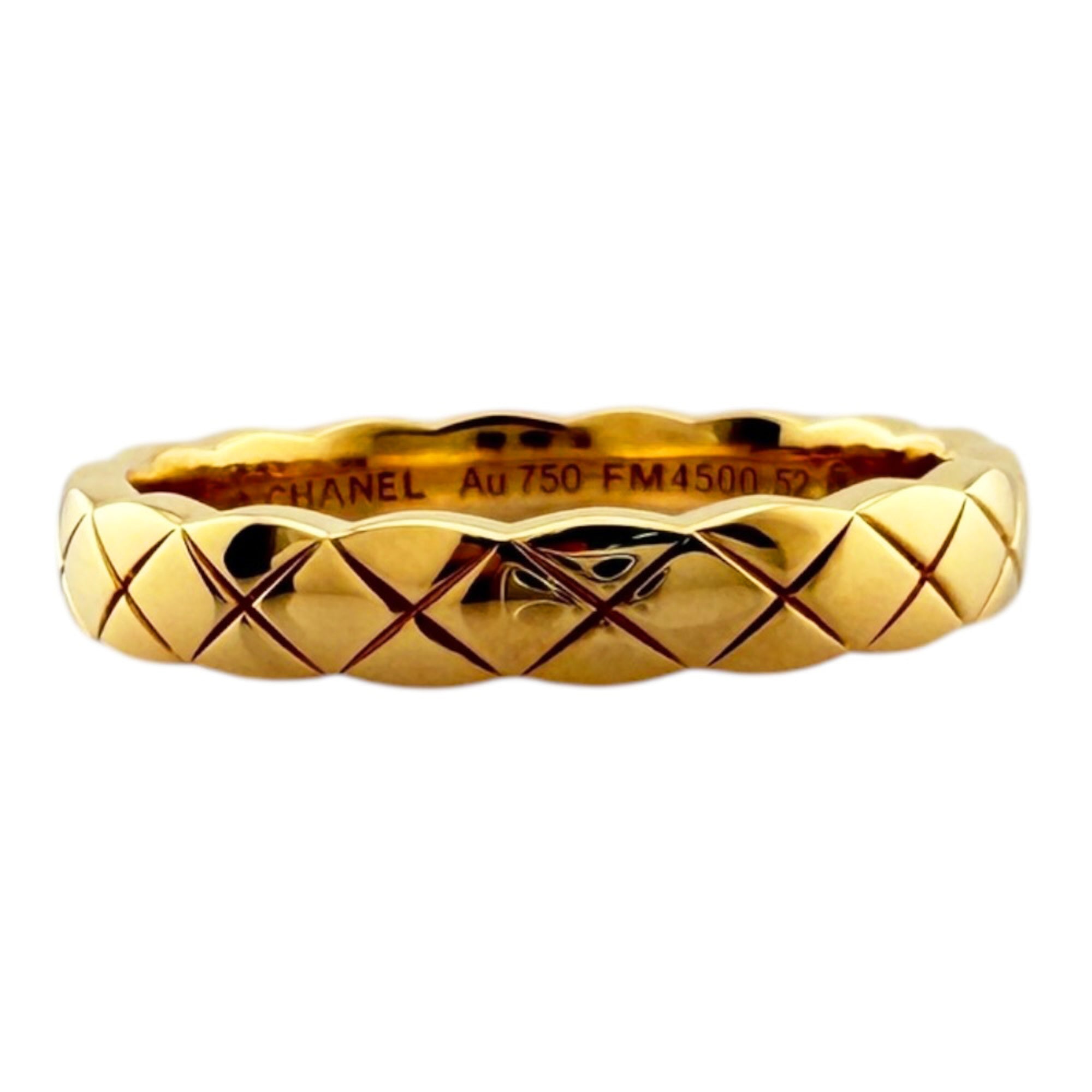 Chanel Yellow Gold Yellow Gold (18K) Band Ring (Pre-Owned)