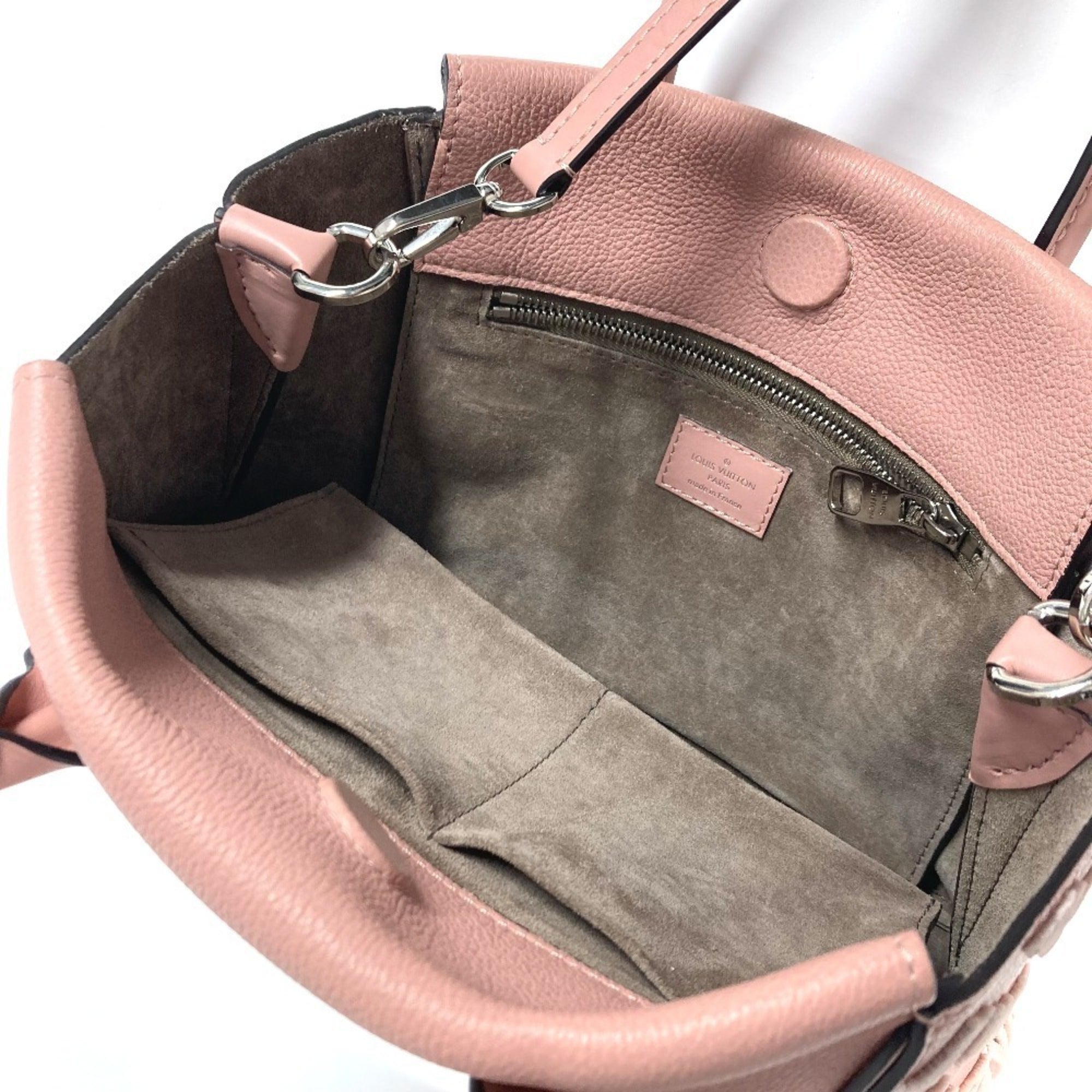 Louis Vuitton Magnolia Pink Leather Handbag Shoulder Bag Tote Bag (Pre-Owned)