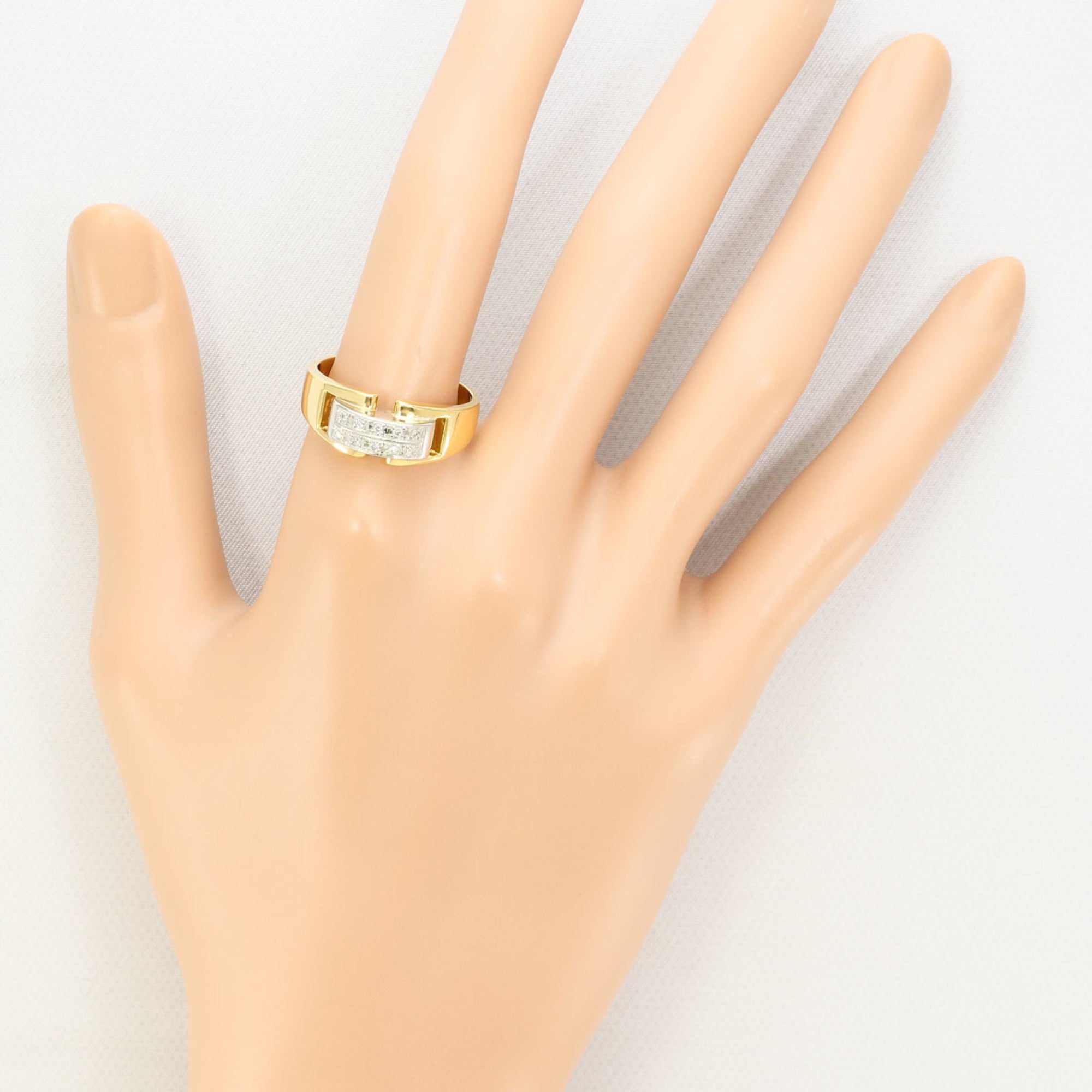 Unbranded Platinum Yellow Gold Yellow Gold (18K) Platinum 900 Band Ring (Pre-Owned)