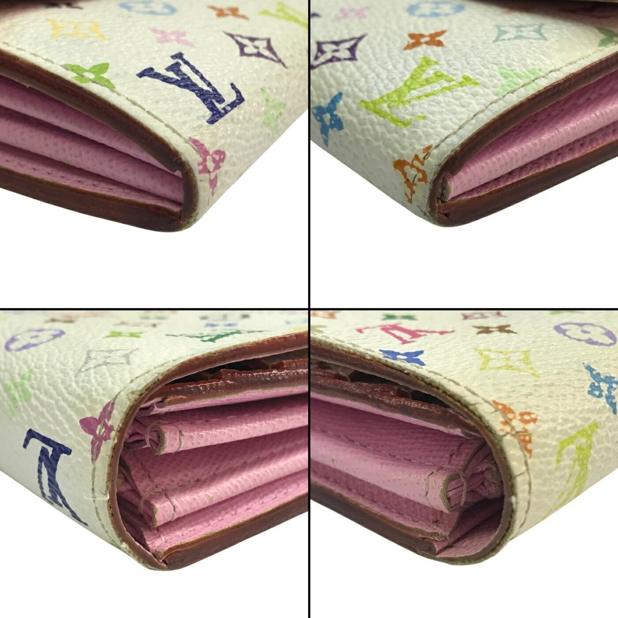 Louis Vuitton Blanc Monogram Multi-Color White Monogram Multicolore Long Wallet (Bi-Fold) (Pre-Owned)