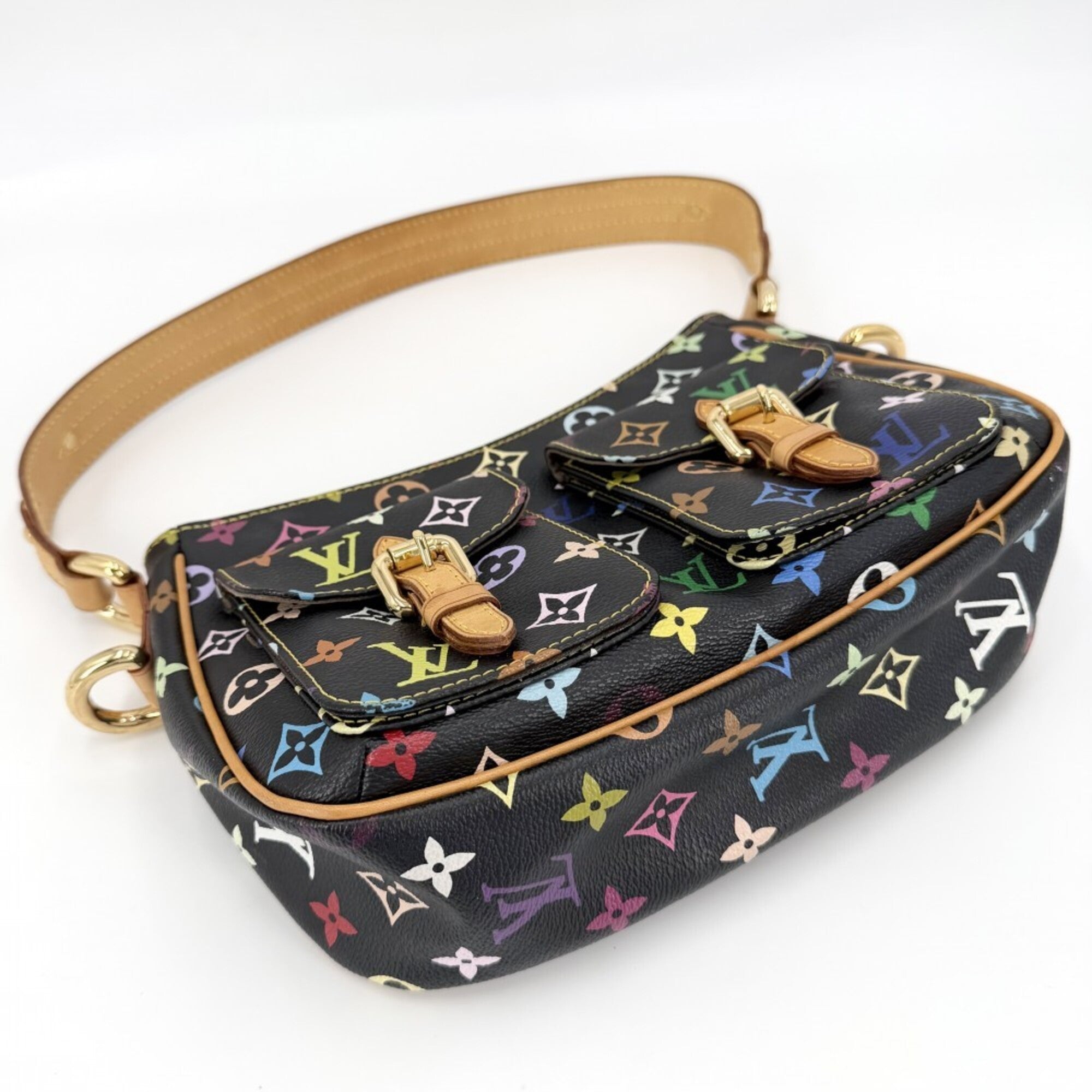 Louis Vuitton Multi-Color Noir Monogram Multicolore Shoulder Bag (Pre-Owned)