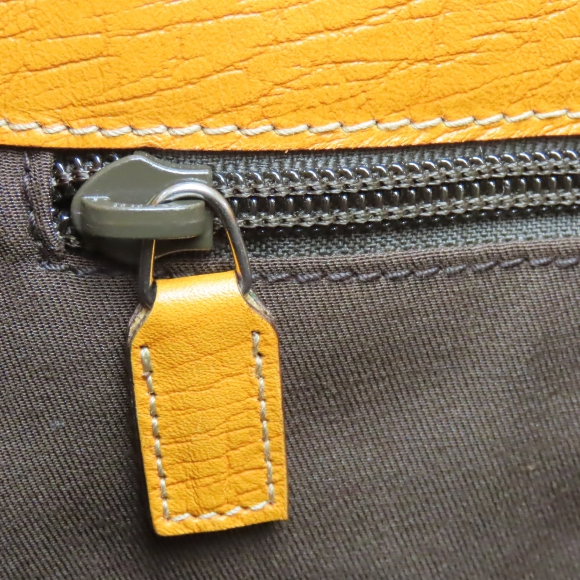 Gucci Beige Orange Gg Supreme Canvas Leather Tote Bag (Pre-Owned)