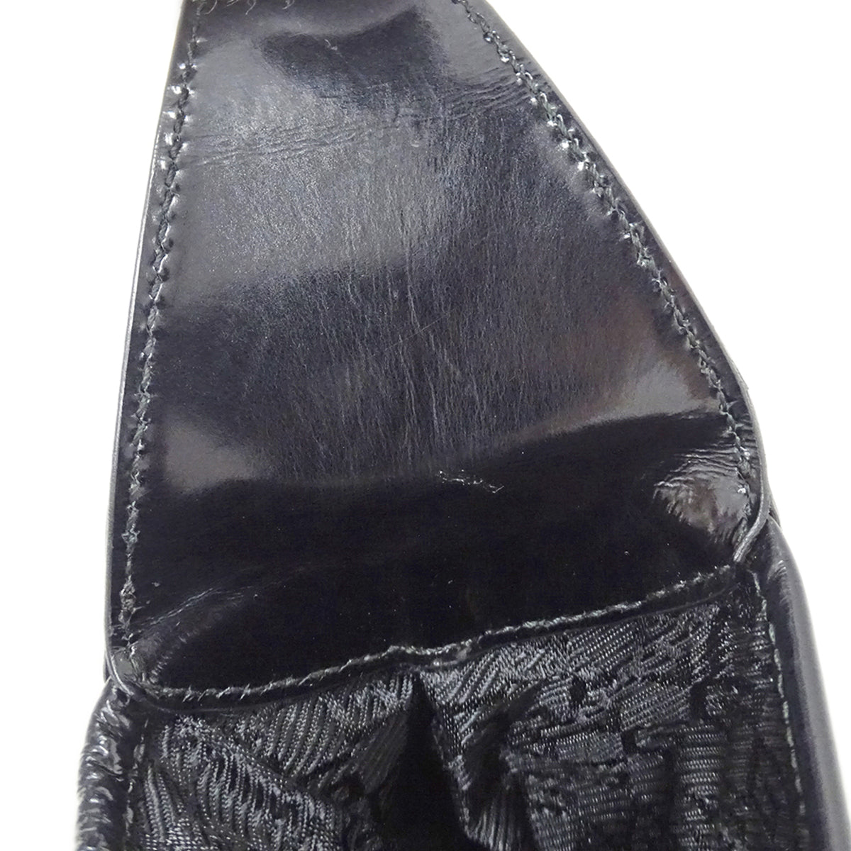 Gucci Beige Black Canvas Handbag Shoulder Bag (Pre-Owned)