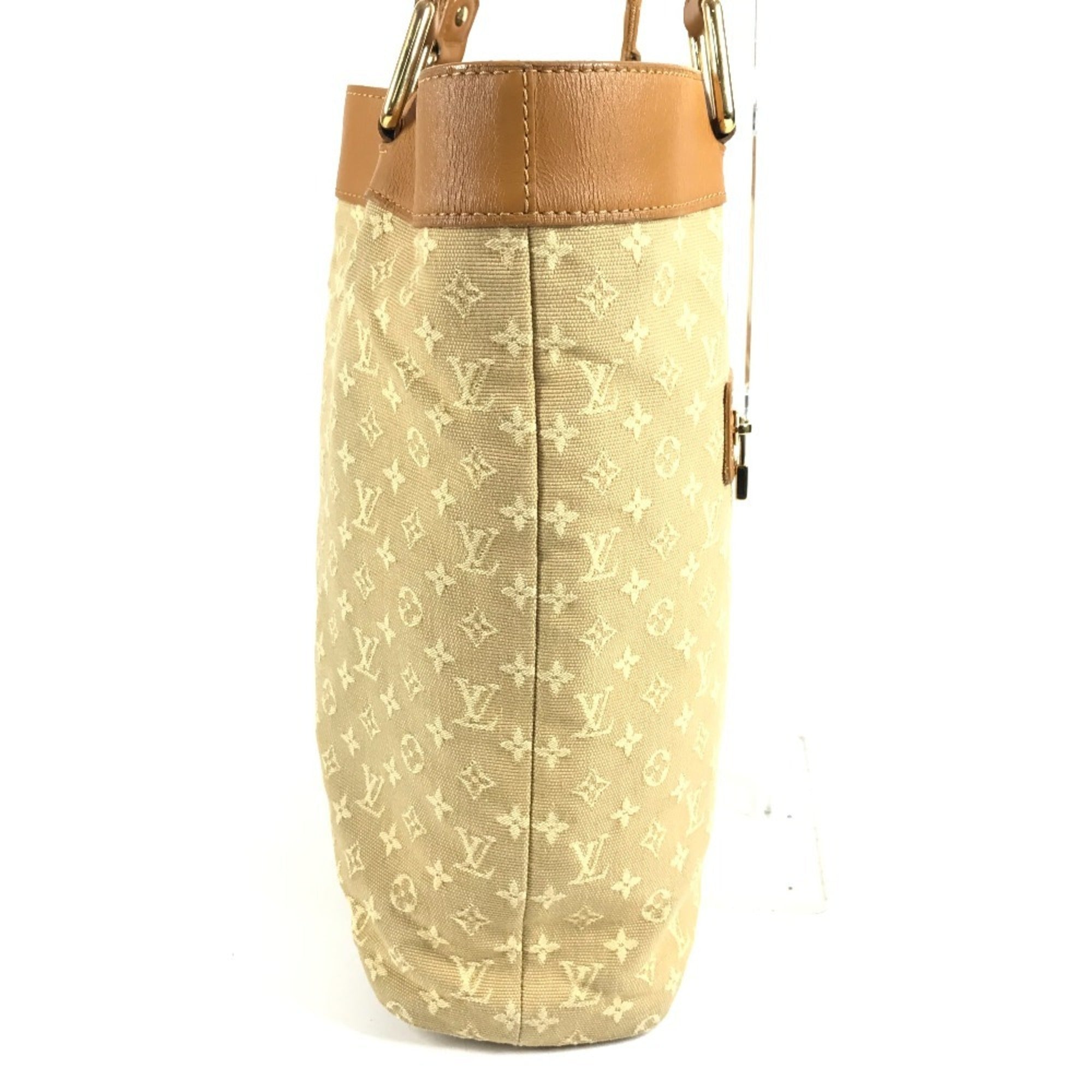 Louis Vuitton Beige Monogram Mini Shoulder Bag Tote Bag (Pre-Owned)