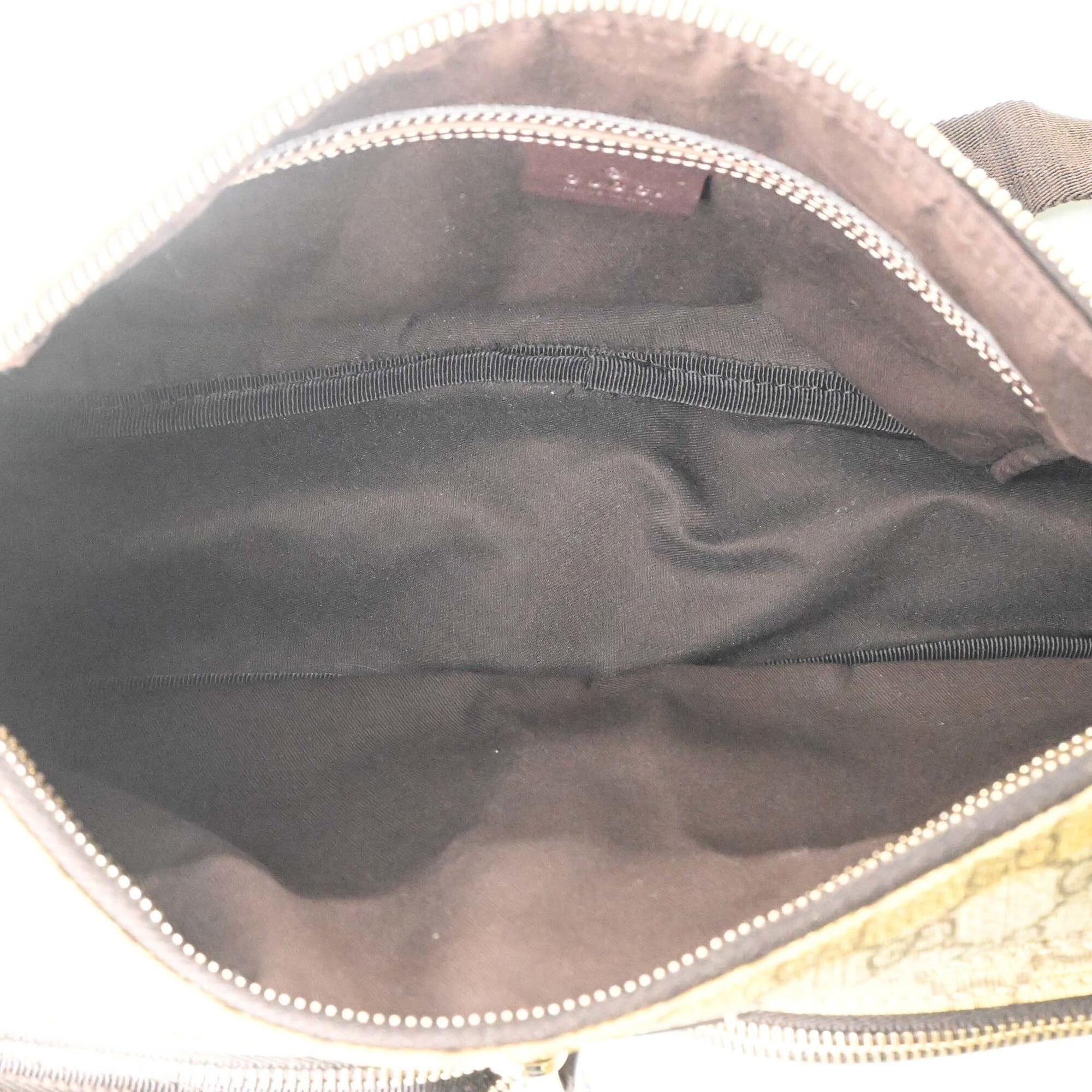 Gucci Beige Brown Pvc Leather Shoulder Bag (Pre-Owned)