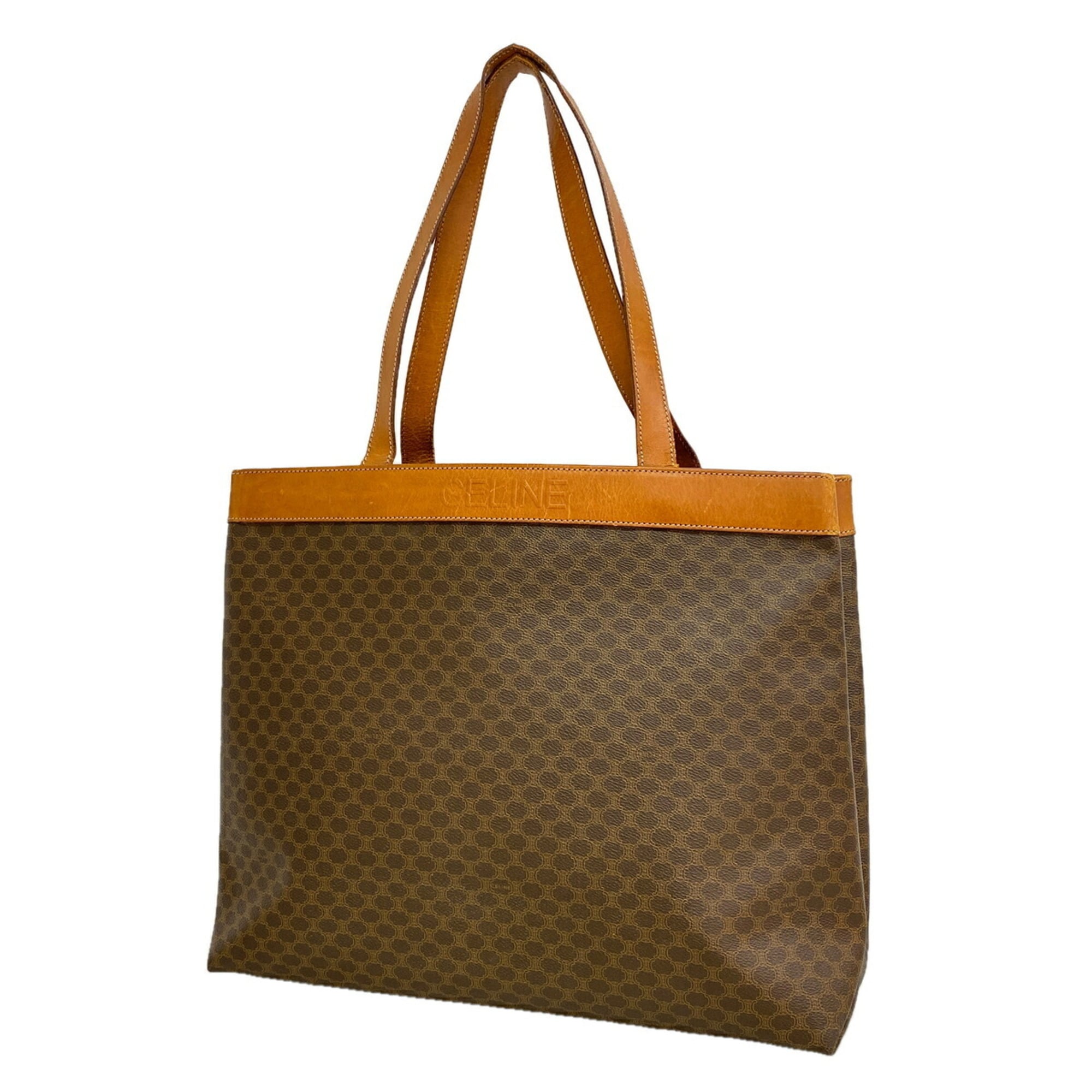 Celine Brown Pvc Tote Bag (Pre-Owned)