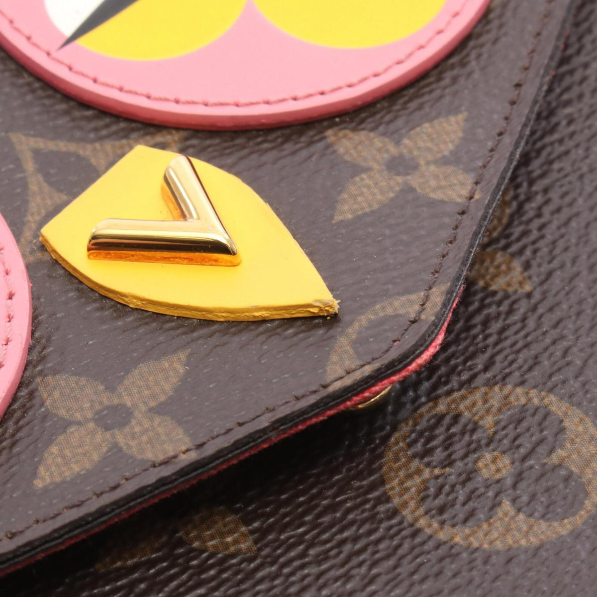 Louis Vuitton Brown Monogram Multi-Color Coated Canvas Leather Handbag Shoulder Bag (Pre-Owned)