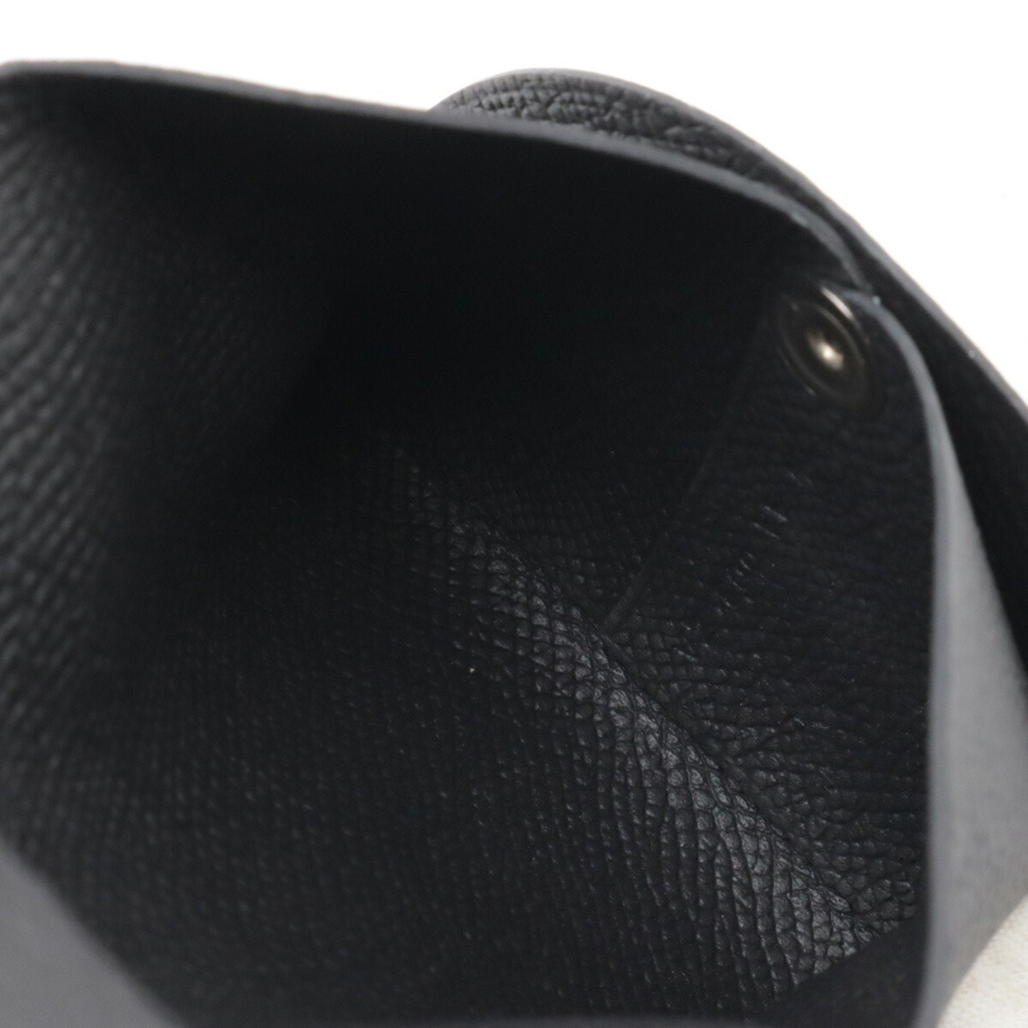Hermes Bastia Black Epsom Leather Coin Purse/Coin Case (Pre-Owned)