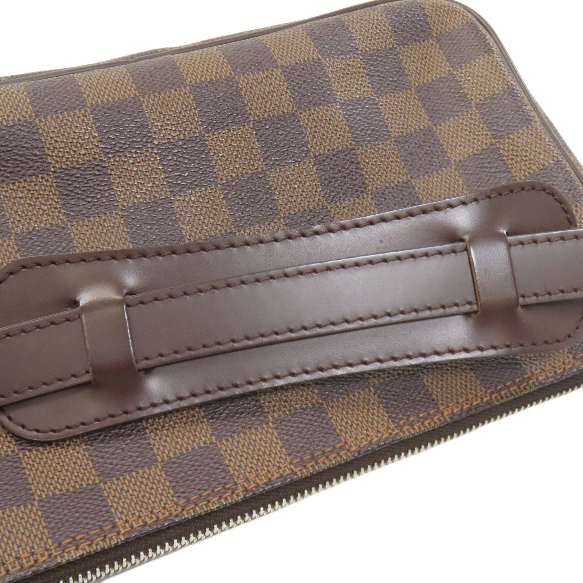 Louis Vuitton Damier Damier Canvas Ebene Damier Canvas Shoulder Bag (Pre-Owned)