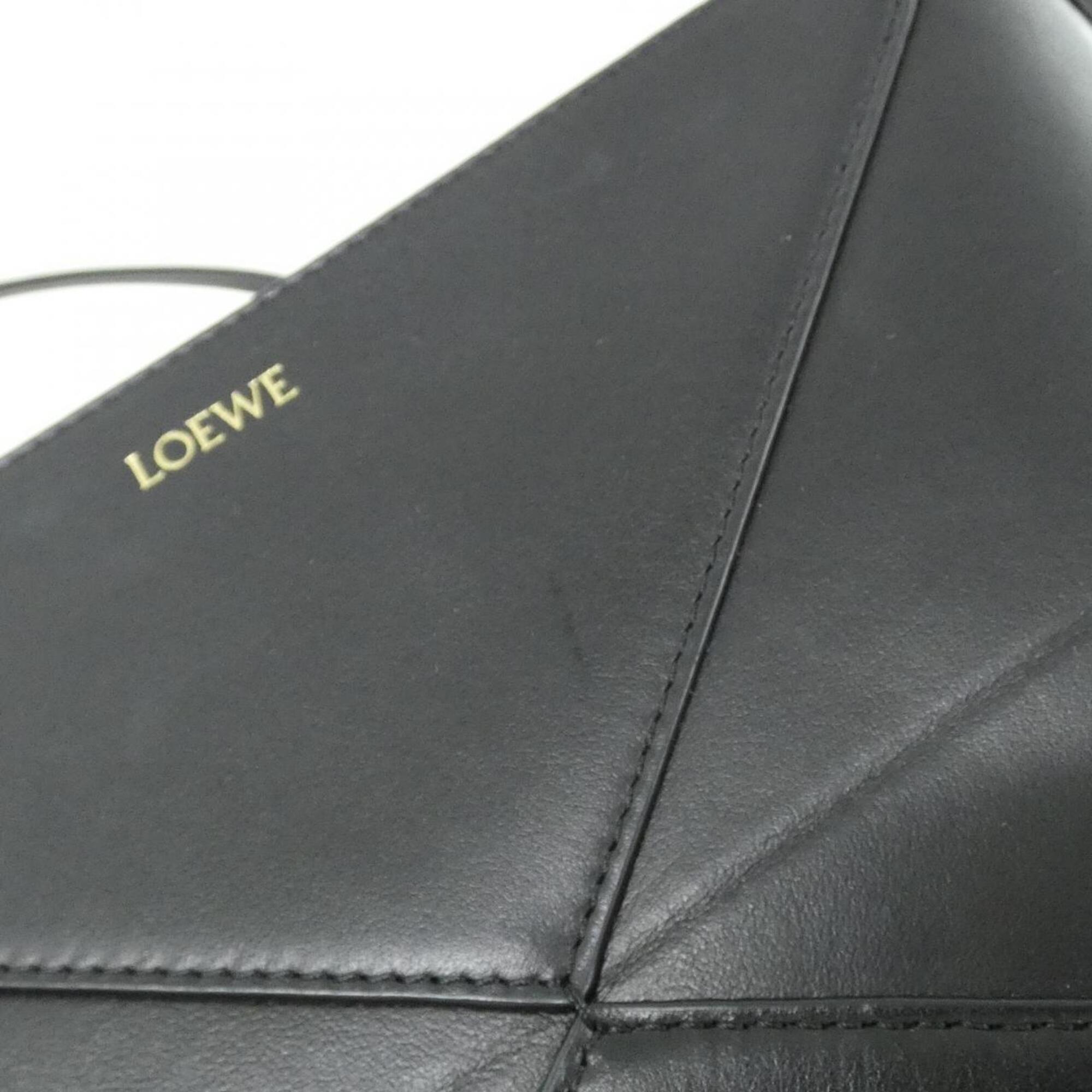 Loewe Black Leather Handbag Pouch Shoulder Bag (Pre-Owned)
