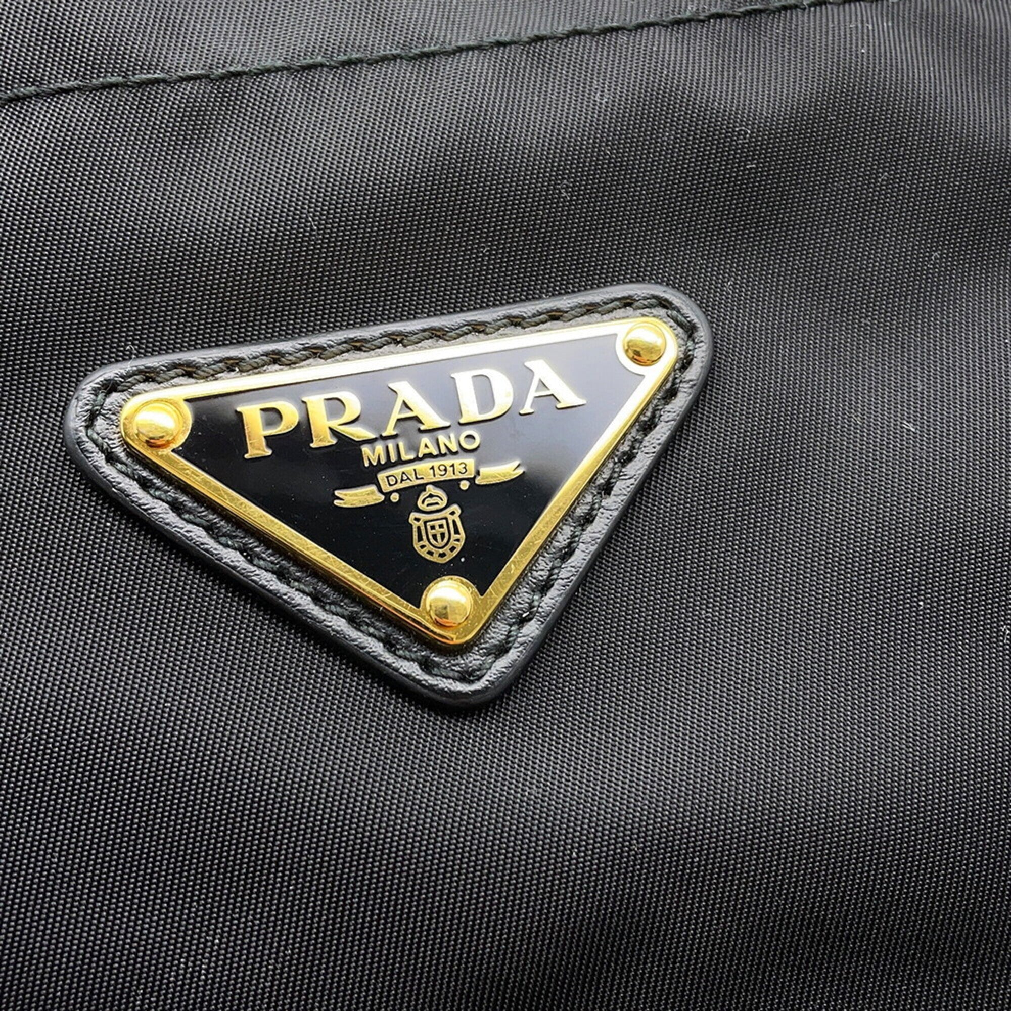 Prada Black Nylon Handbag Shoulder Bag (Pre-Owned)
