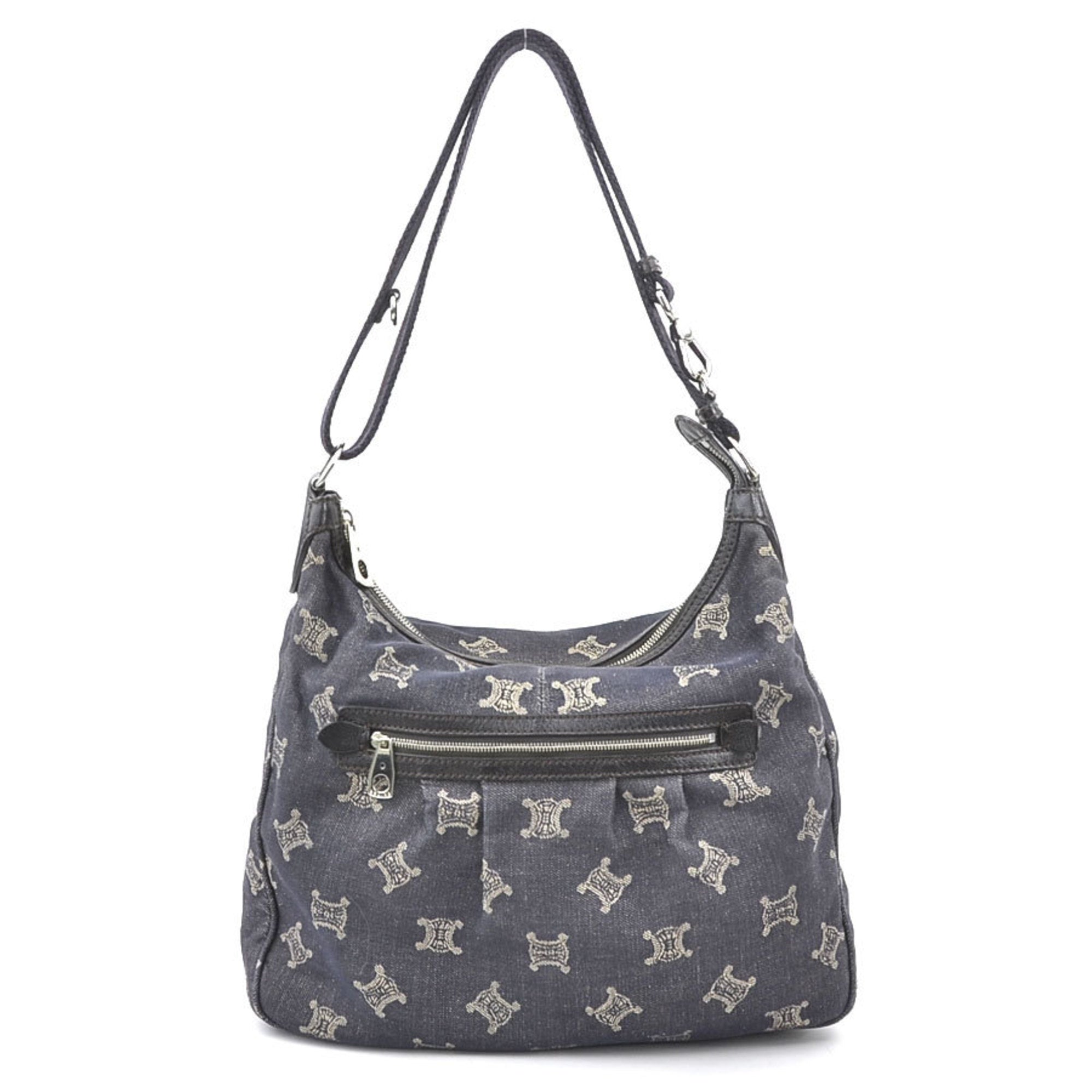 Celine Blue Denim Shoulder Bag (Pre-Owned)