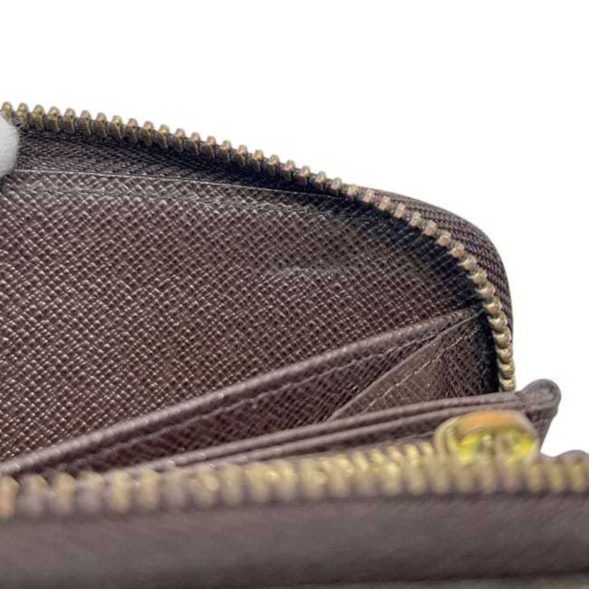 Louis Vuitton Damier Brown Damier Canvas Ebene Damier Canvas Coin Purse/Coin Case (Pre-Owned)