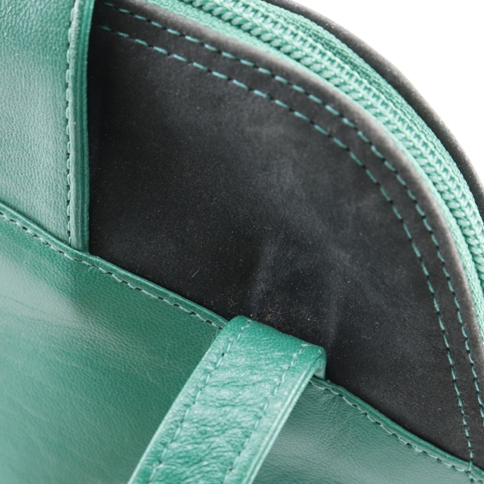 Bally Black Green Leather Tote Bag (Pre-Owned)