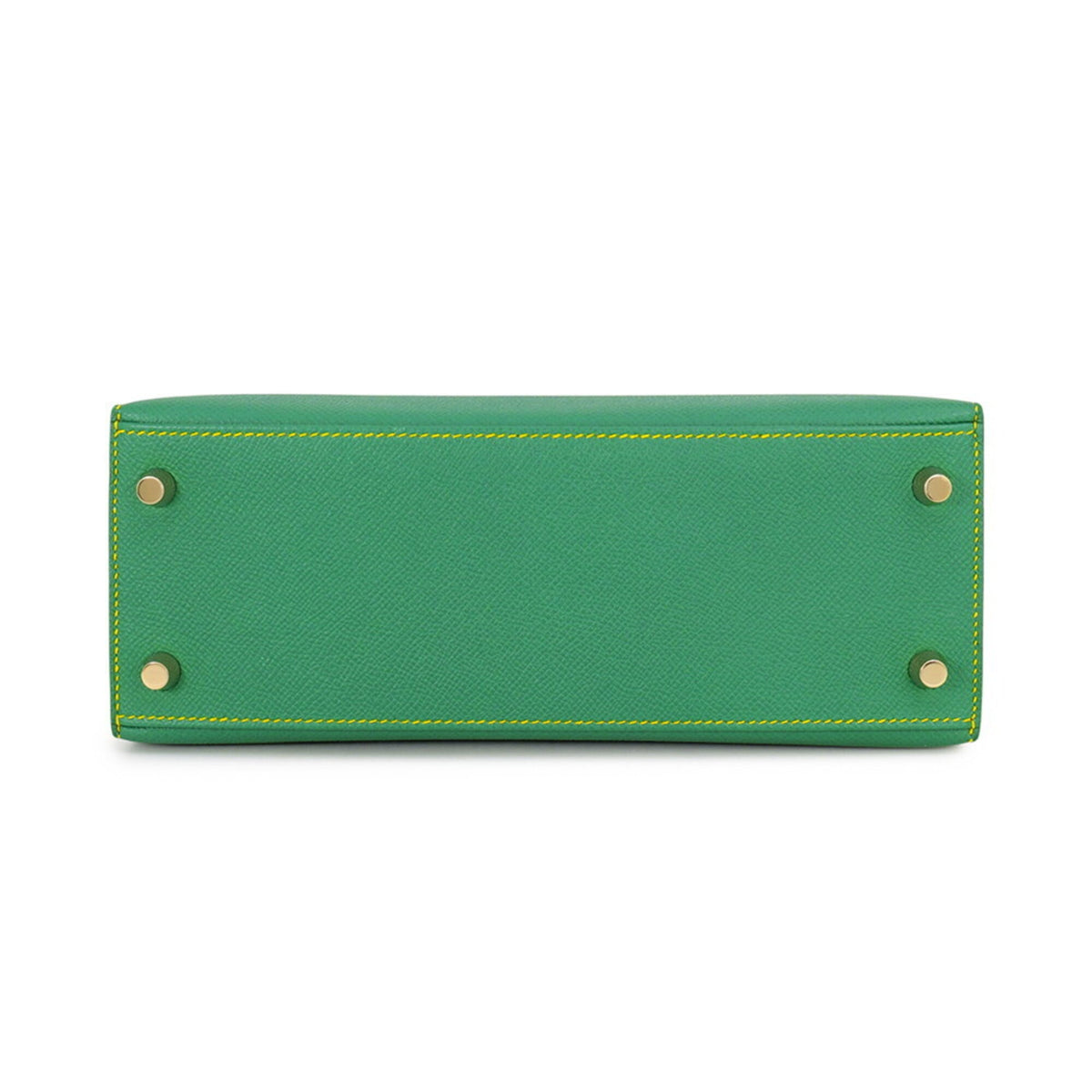 Hermes Green Yellow Epsom Leather Handbag (Pre-Owned)