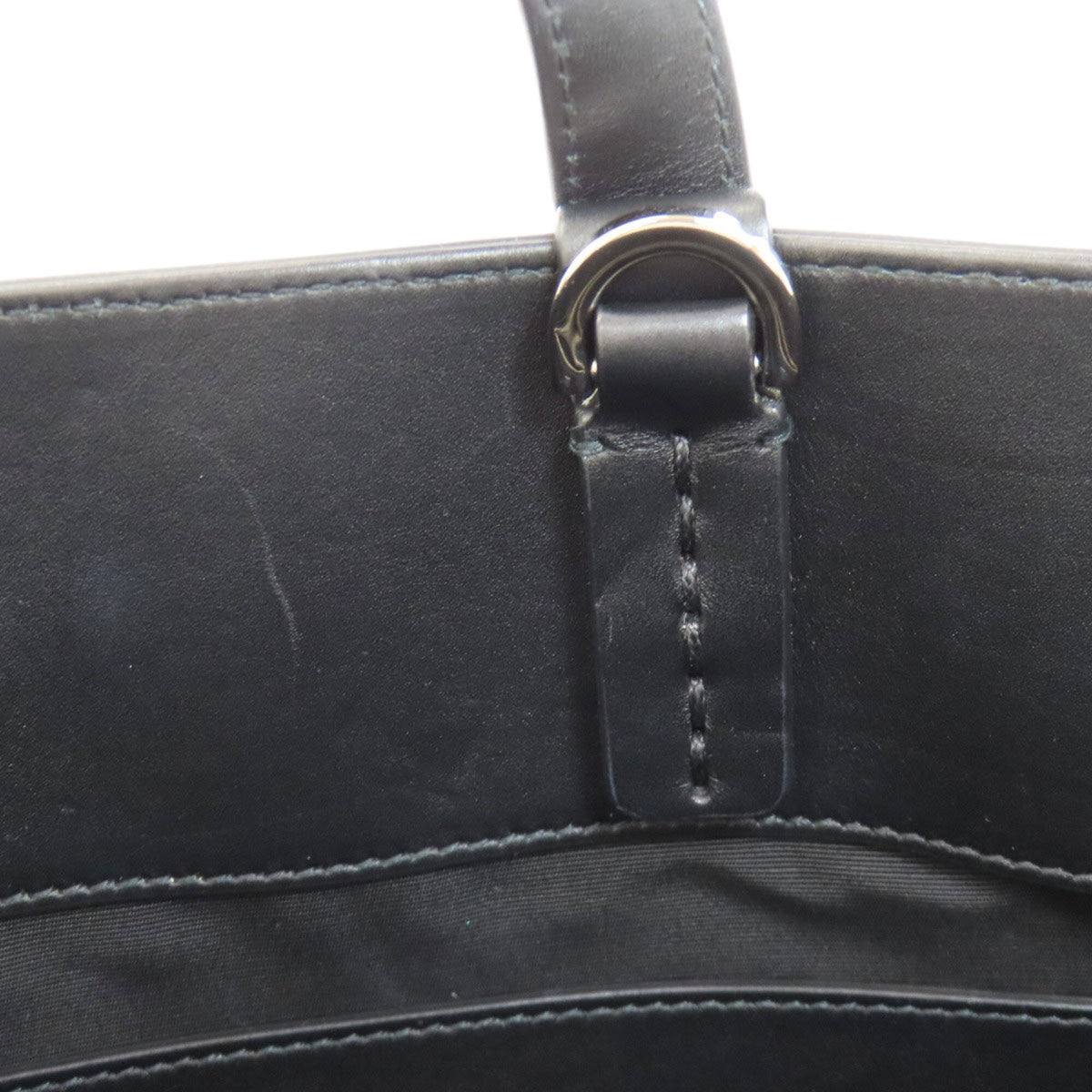 Bvlgari Black Leather Tote Bag (Pre-Owned)