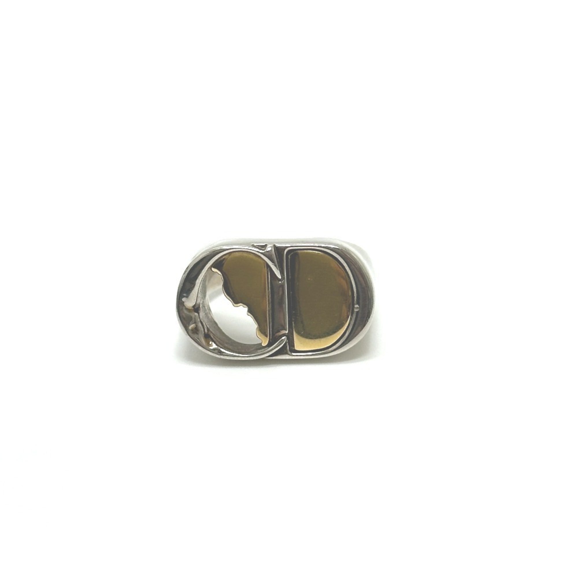 Christian Dior Silver Metal Band Ring (Pre-Owned)