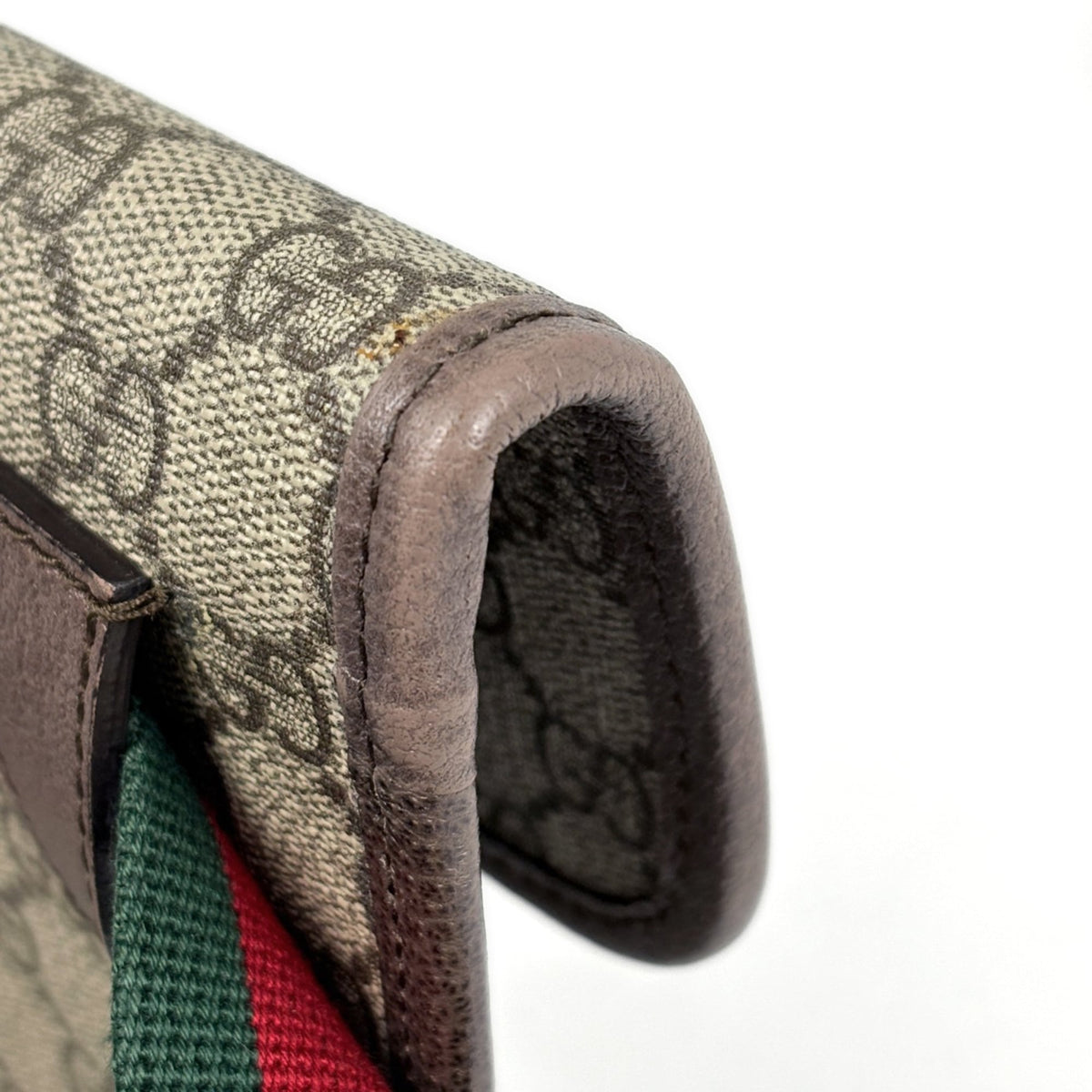 Gucci Brown Coated Canvas Leather Fanny Pack Sling Bag (Pre-Owned)