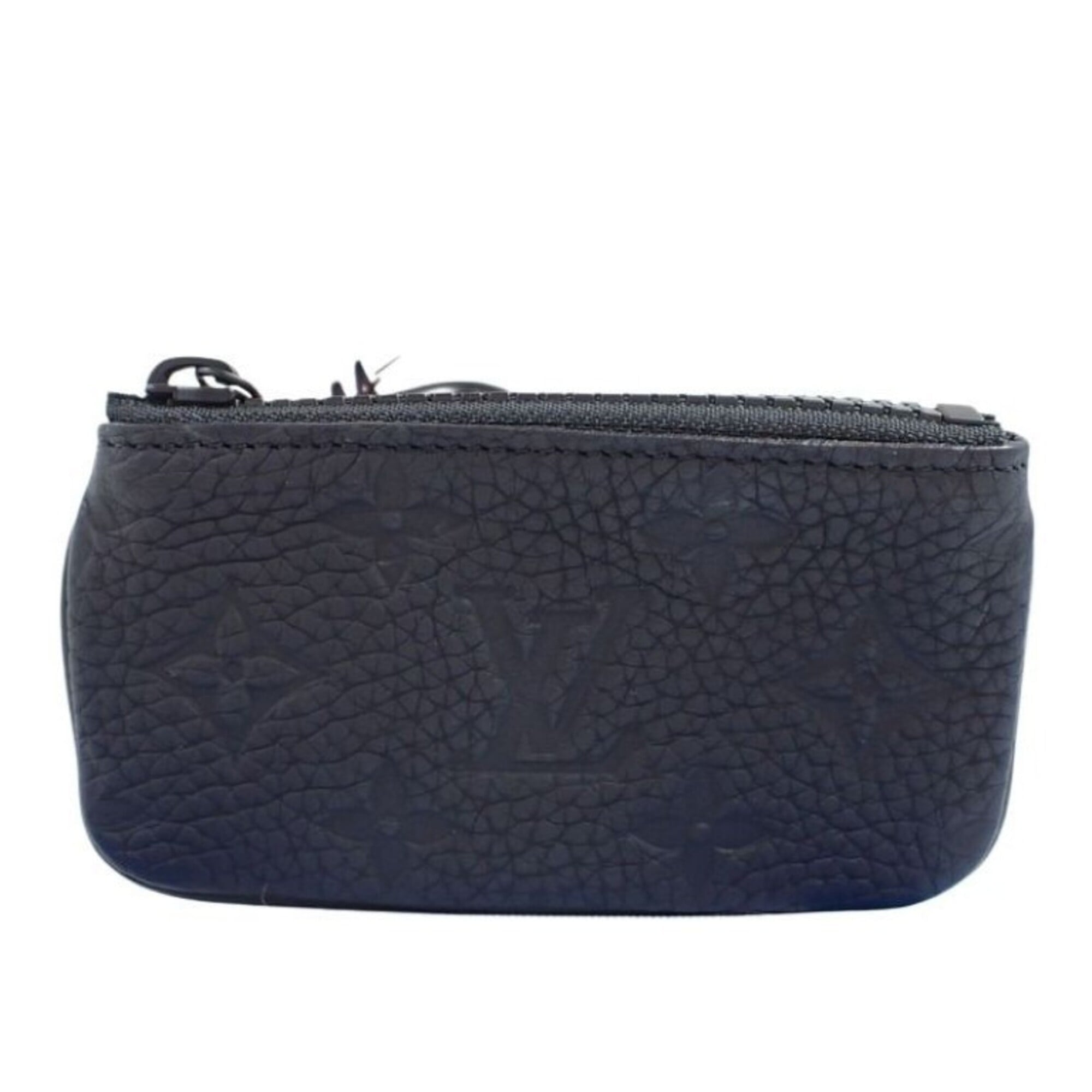 Louis Vuitton Black Leather Coin Purse/Coin Case (Pre-Owned)