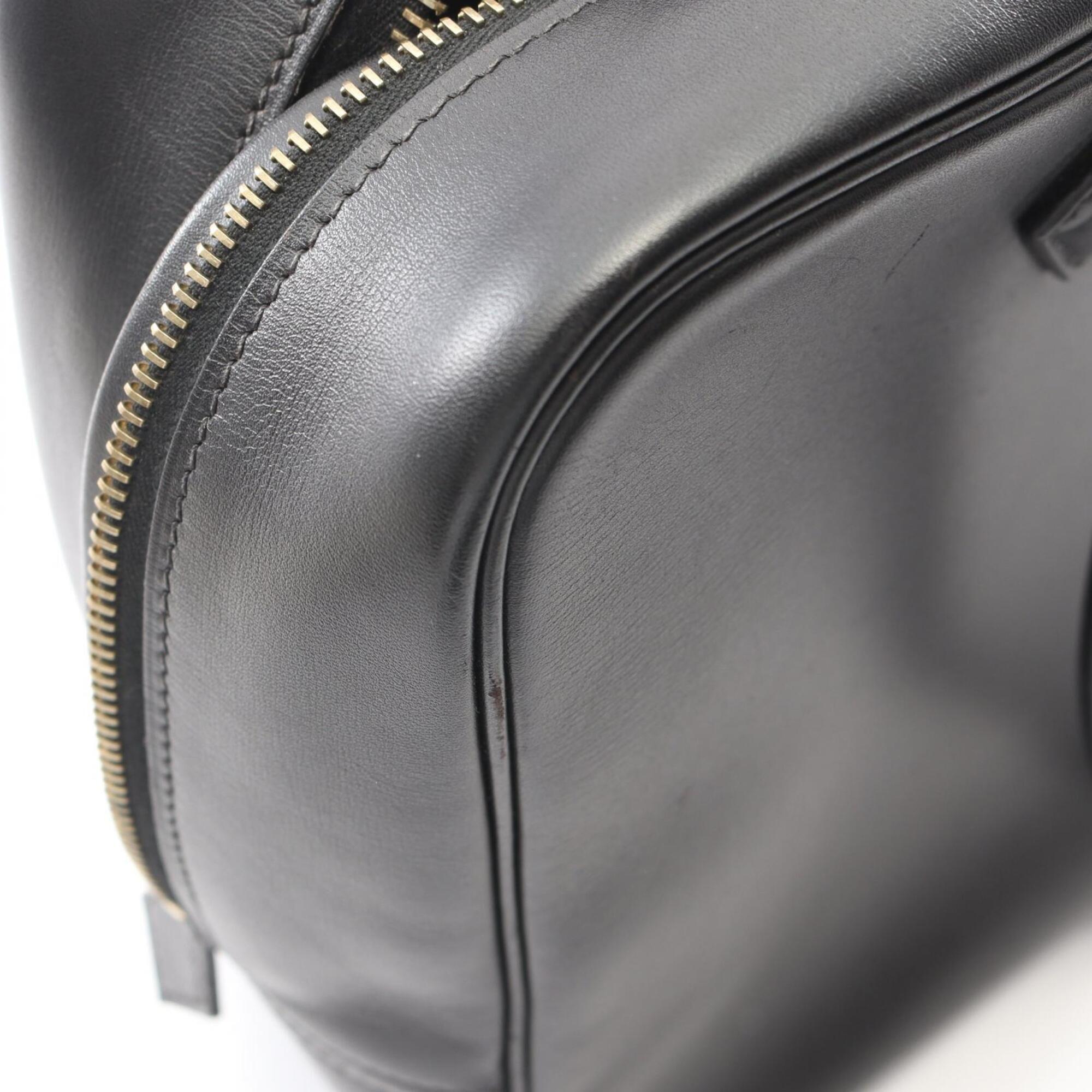 Hermes Black Leather Handbag (Pre-Owned)