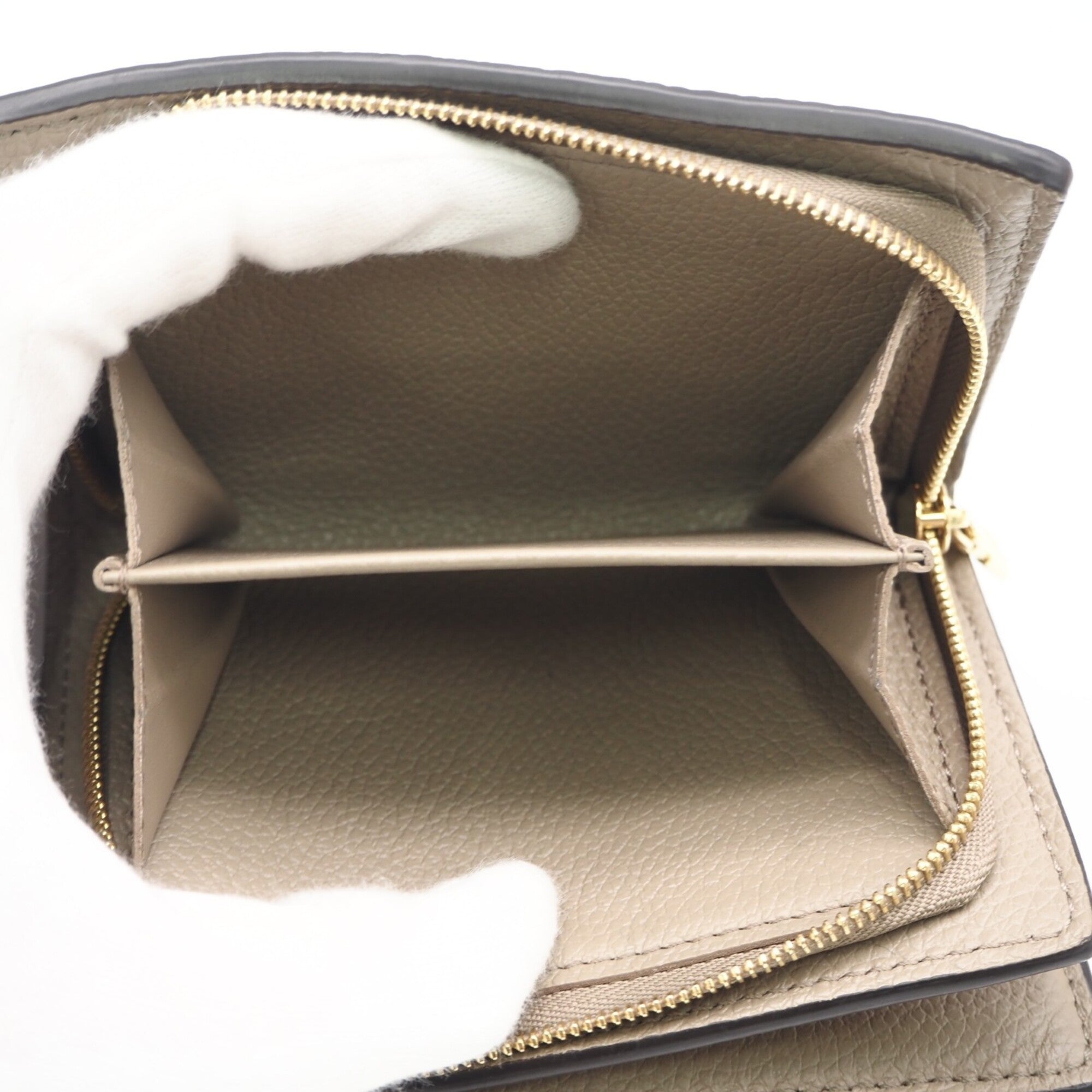 Louis Vuitton Empreinte Beige Leather Wallet (Bi-Fold) (Pre-Owned)