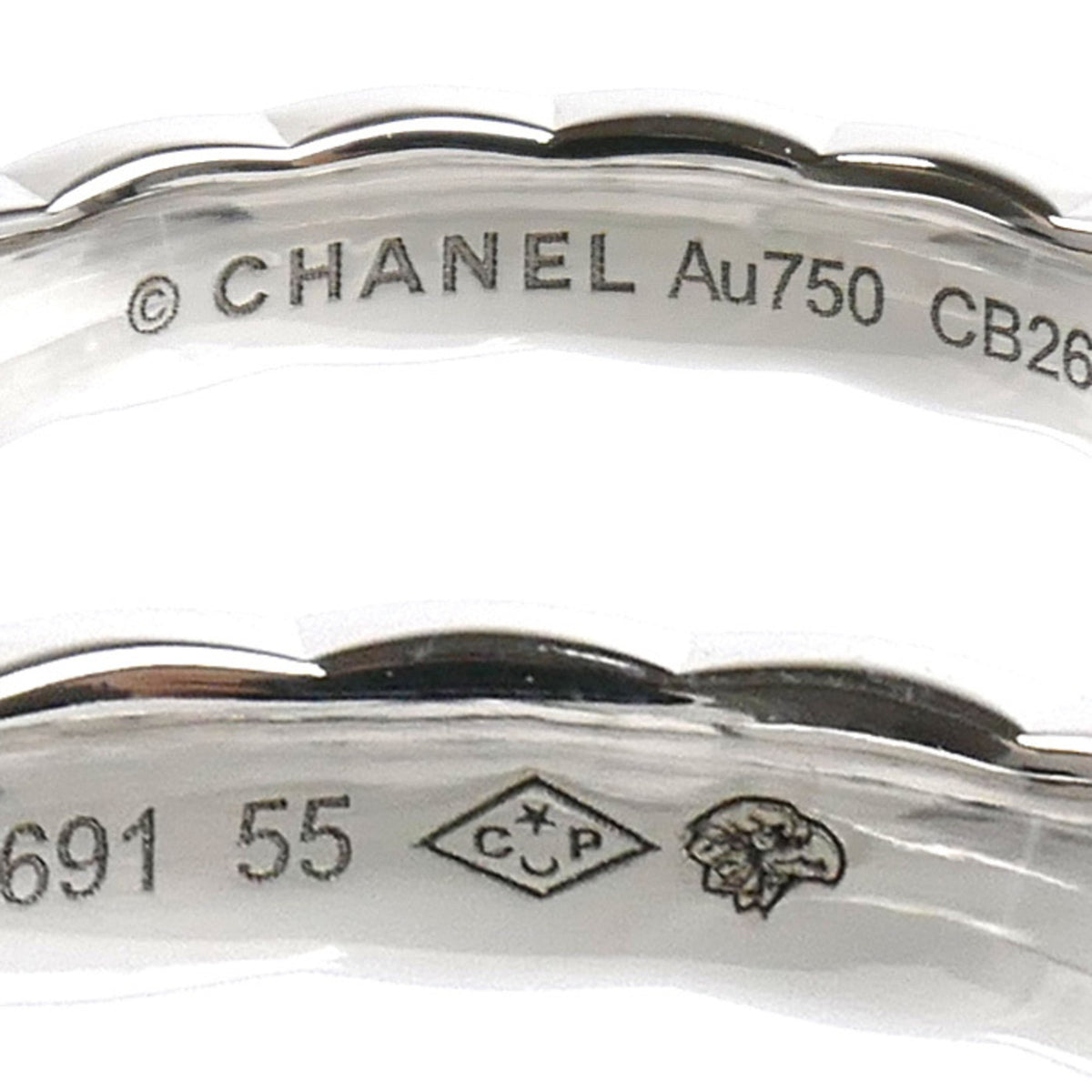 Chanel White Gold (18K) Band Ring (Pre-Owned)