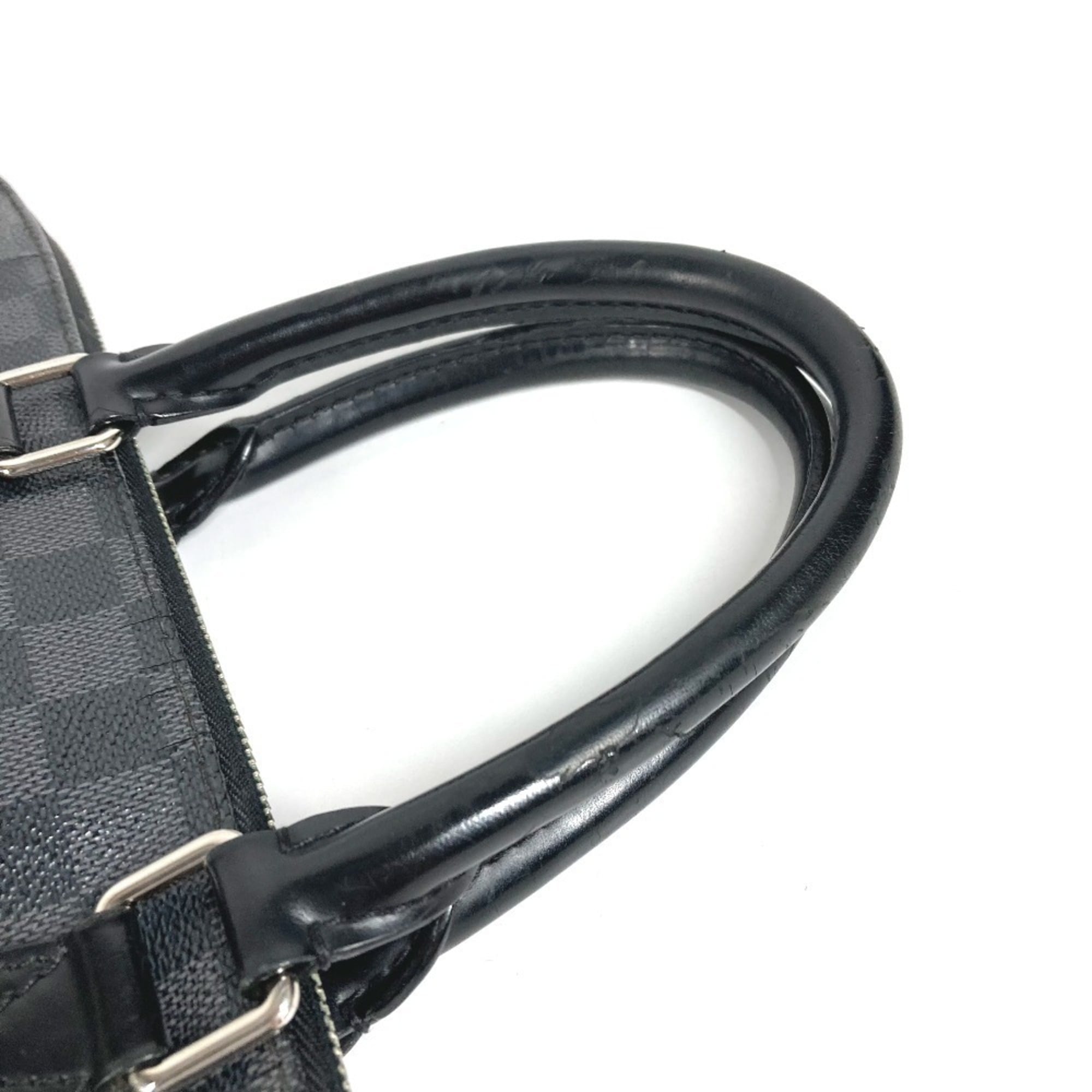 Louis Vuitton Black Damier Graphite Canvas Briefcase Handbag (Pre-Owned)