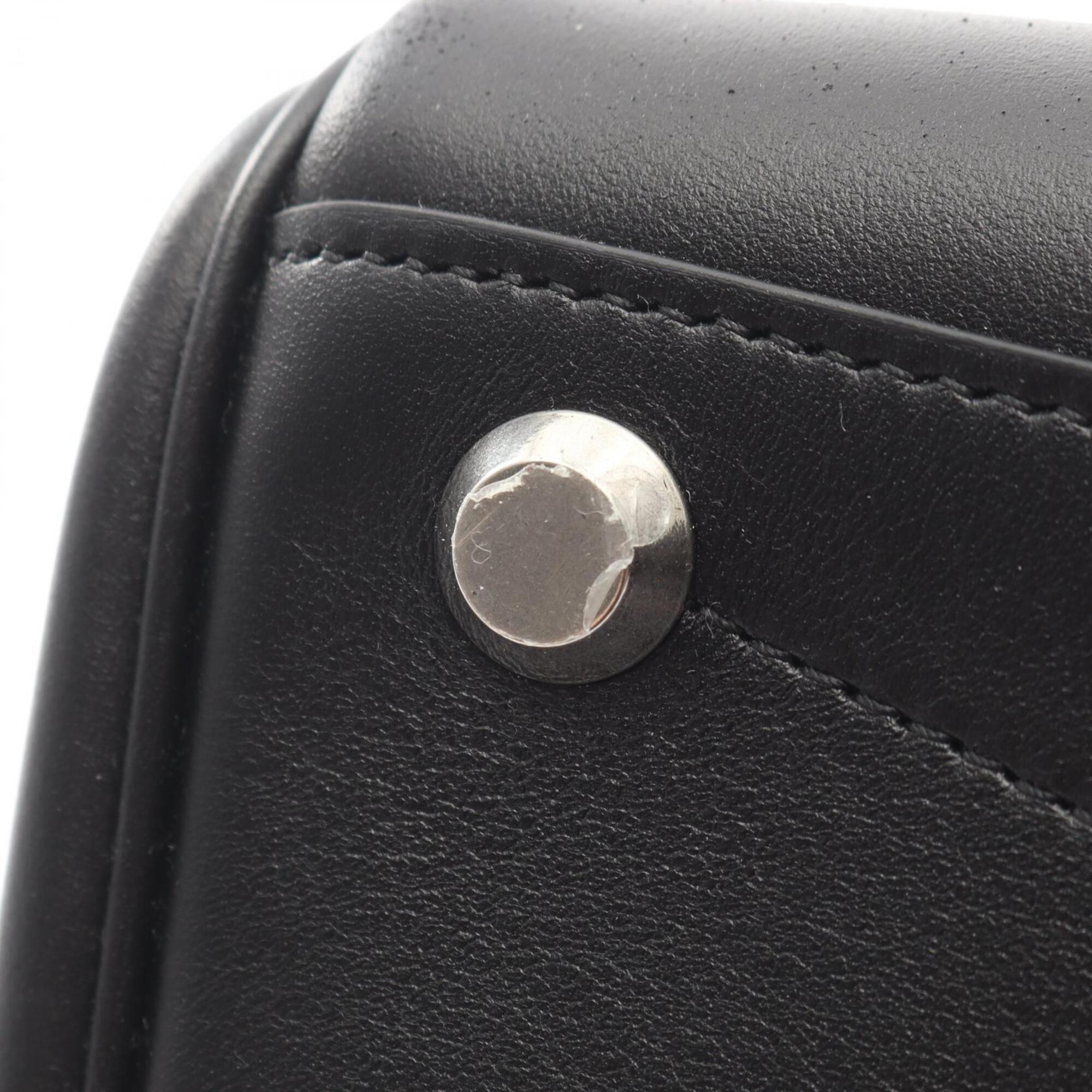 Balenciaga Black Leather Handbag Tote Bag (Pre-Owned)