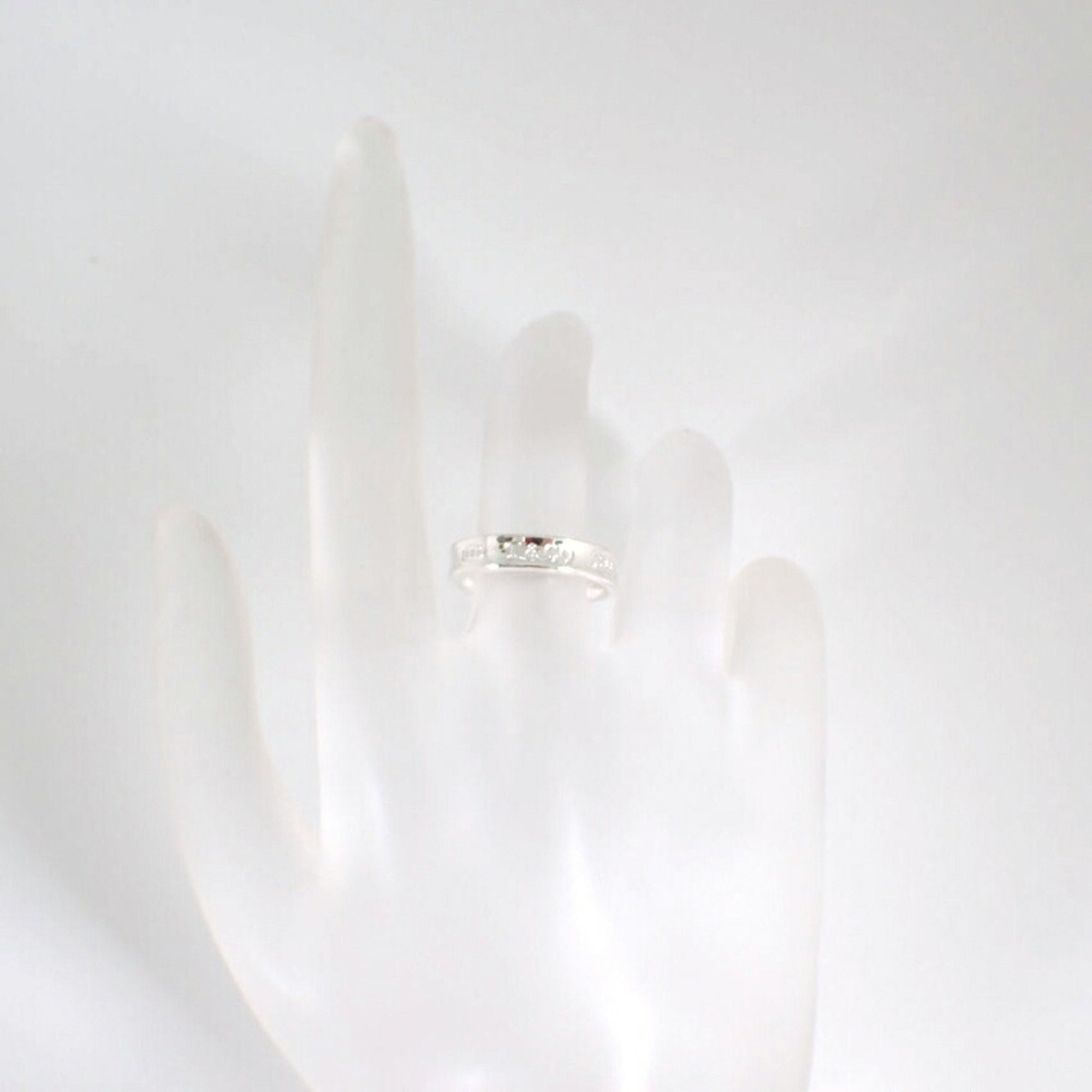 Tiffany 1837 Silver Silver Band Ring (Pre-Owned)