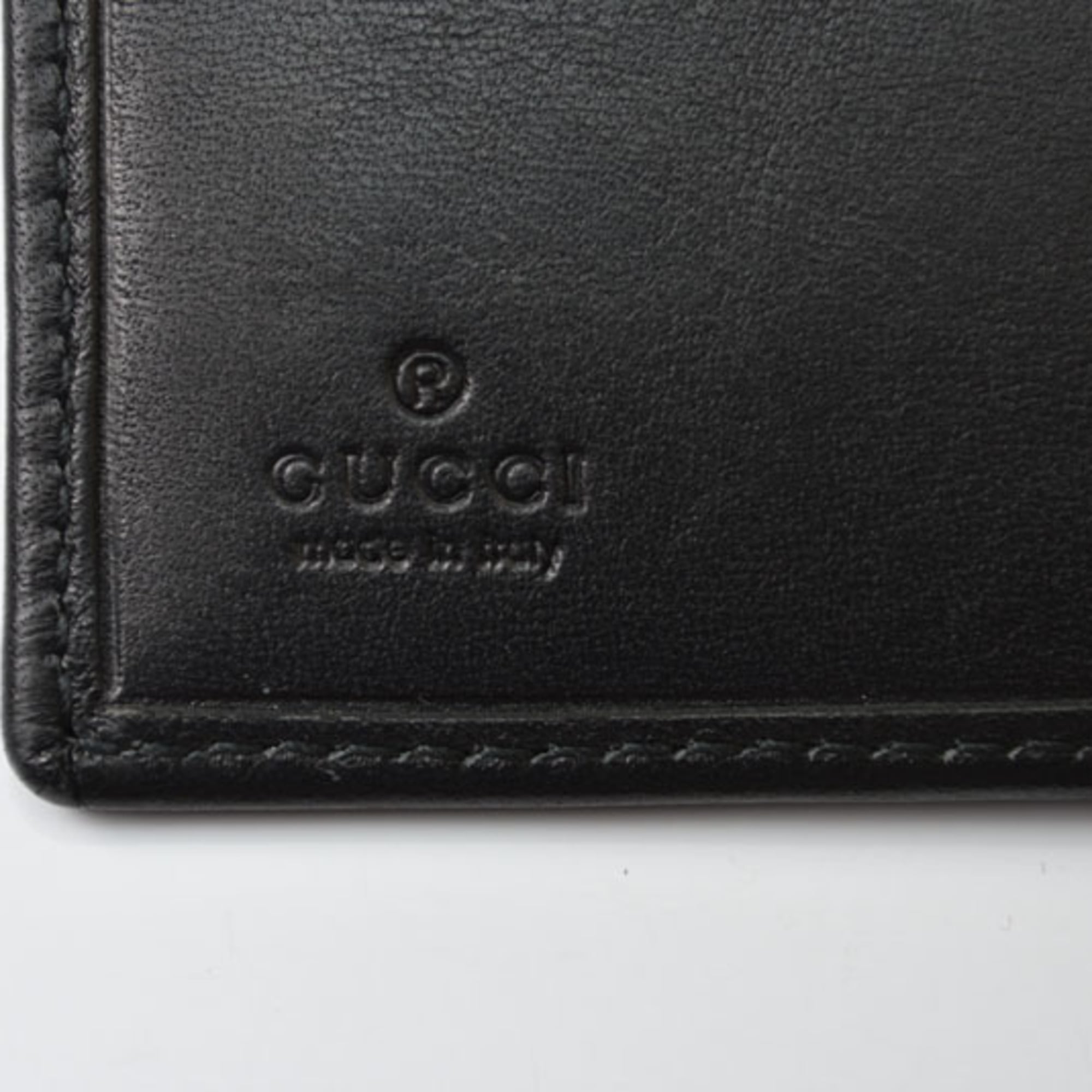 Gucci Black Leather Wallet (Bi-Fold) (Pre-Owned)