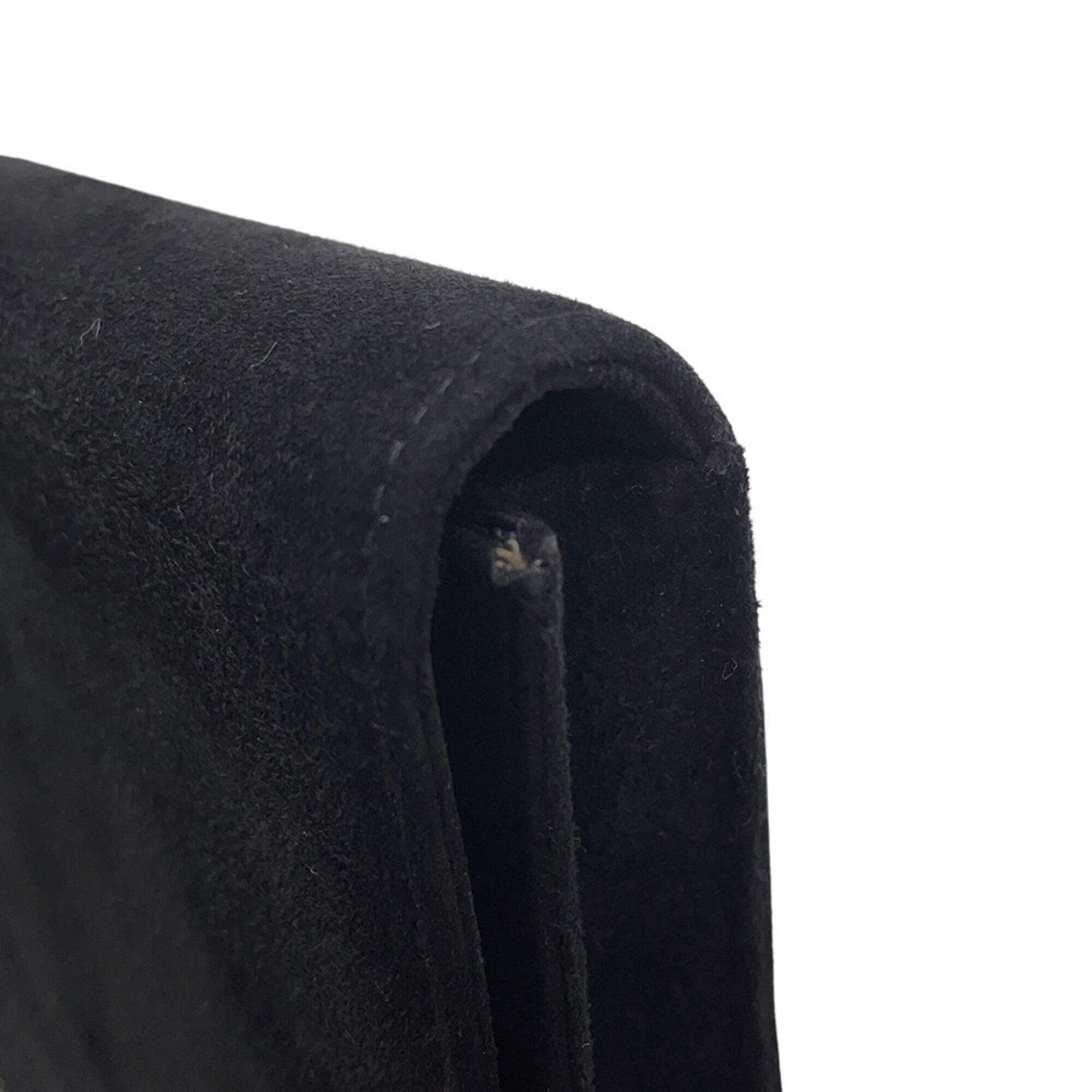 Salvatore Ferragamo Black Suede Shoulder Bag (Pre-Owned)