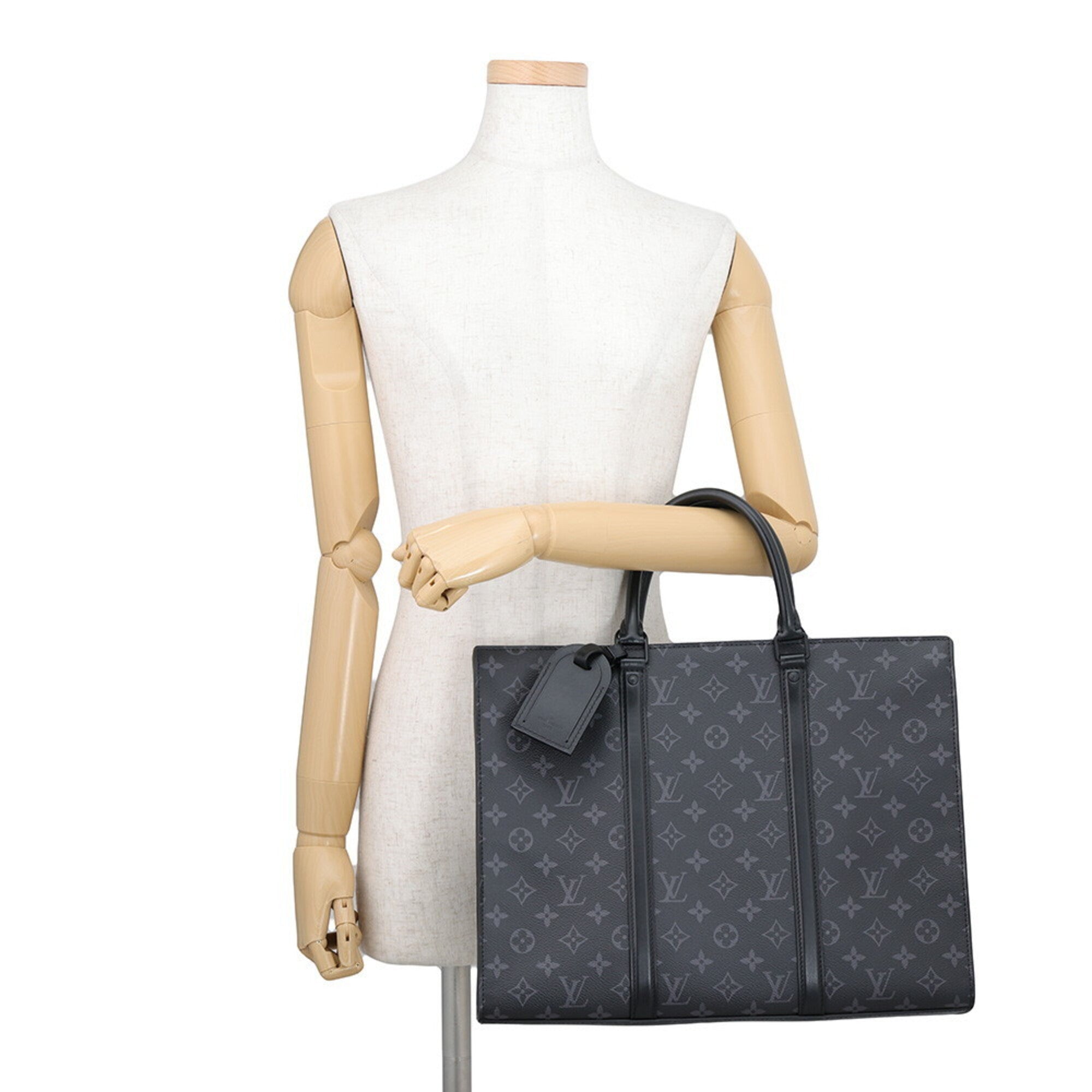 Louis Vuitton Monogram Eclipse Black Noir Monogram Eclipse Handbag Tote Bag (Pre-Owned)