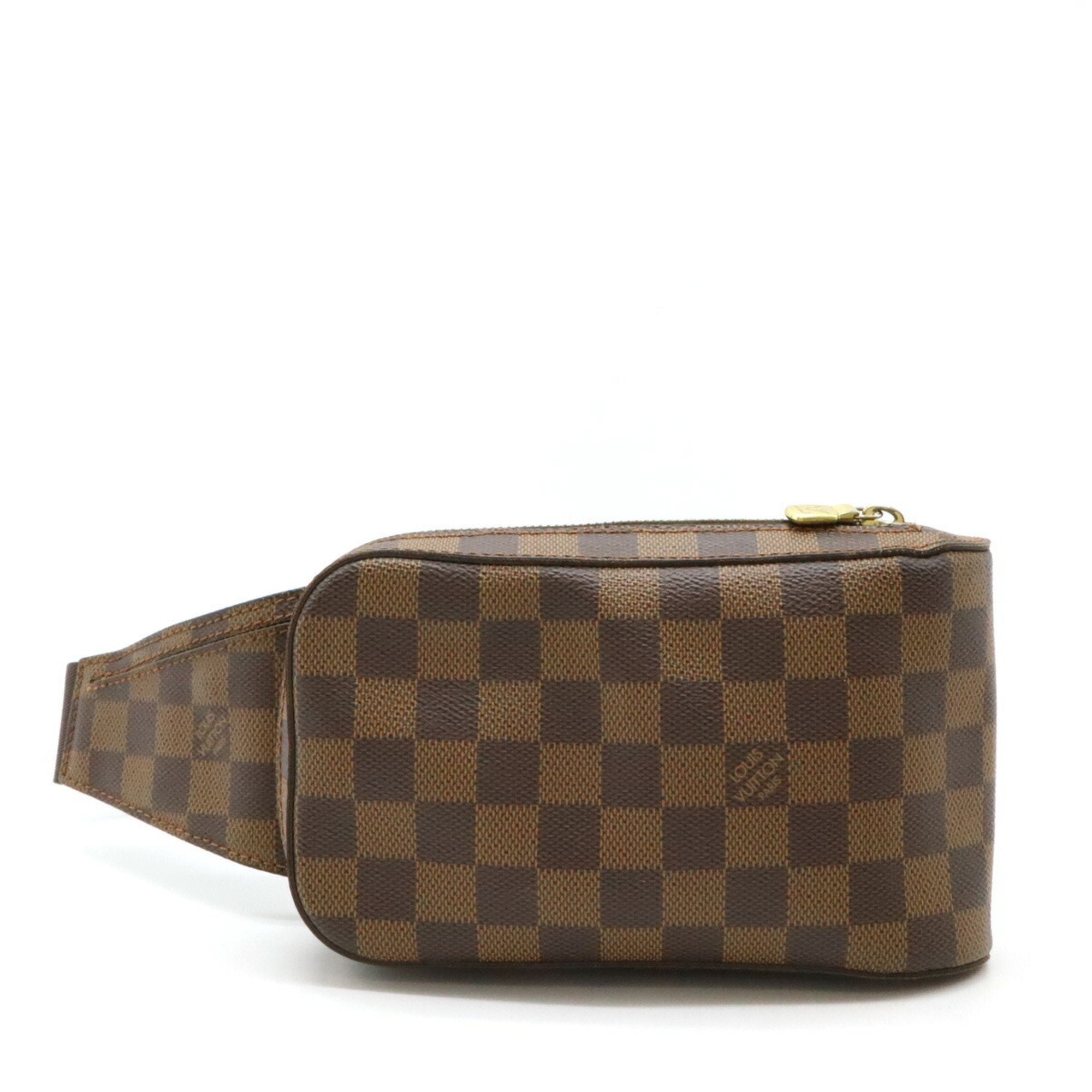 Louis Vuitton Brown Pvc Pouch Shoulder Bag Sling Bag (Pre-Owned)