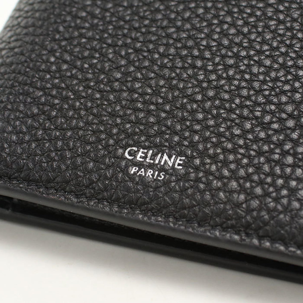 Celine Black Leather Wallet (Bi-Fold) (Pre-Owned)