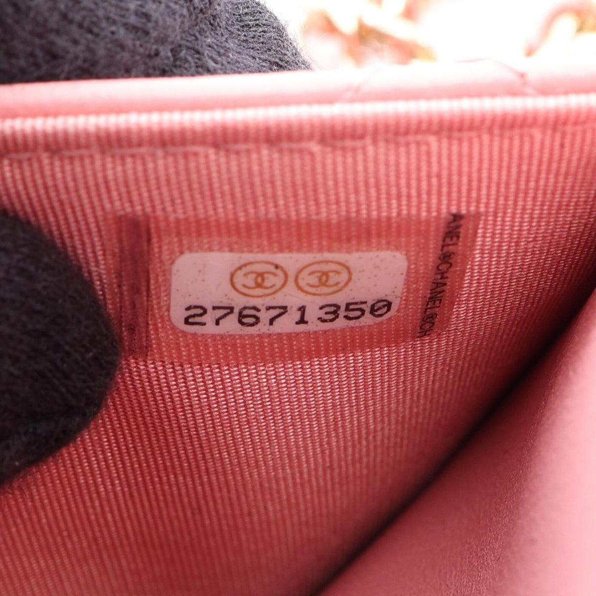 Chanel Pink Leather Handbag Shoulder Bag (Pre-Owned)