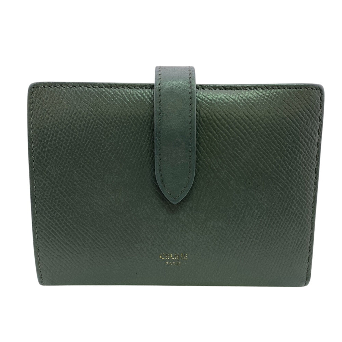 Celine Gray Leather Wallet (Bi-Fold) (Pre-Owned)