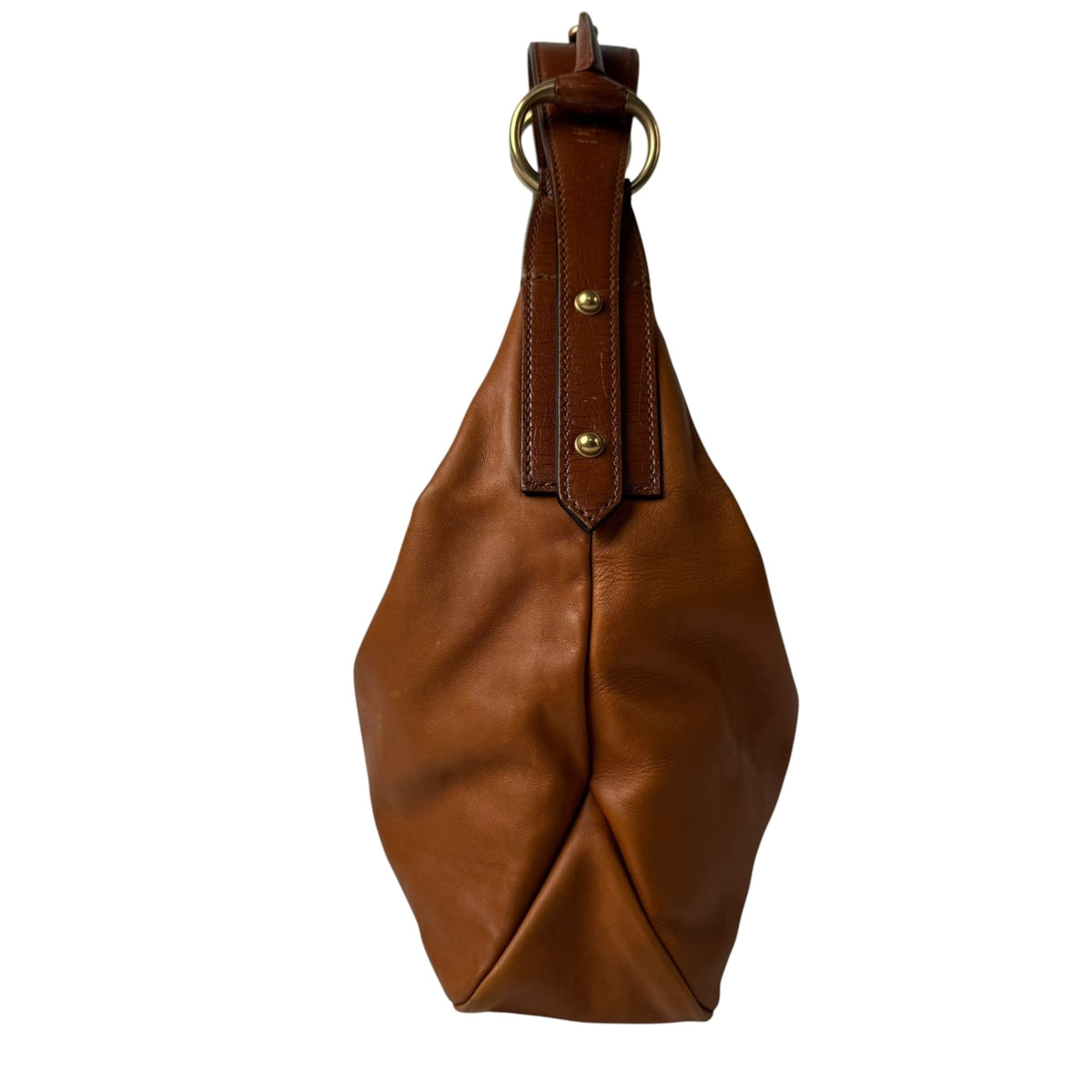 Gucci Camel Leather Shoulder Bag (Pre-Owned)